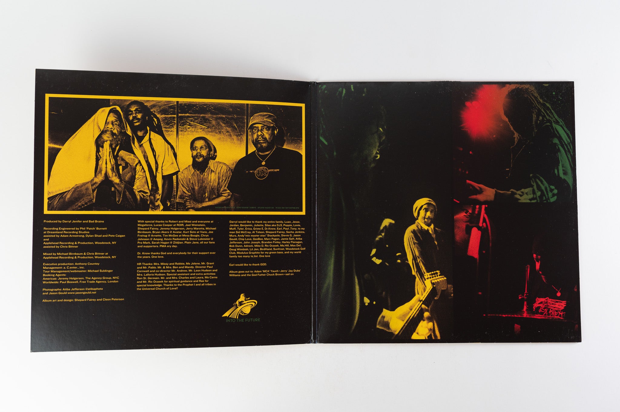 Bad Brains - Into The Future on Megaforce Records Clear w/Red, Gold & Green Splatter Vinyl