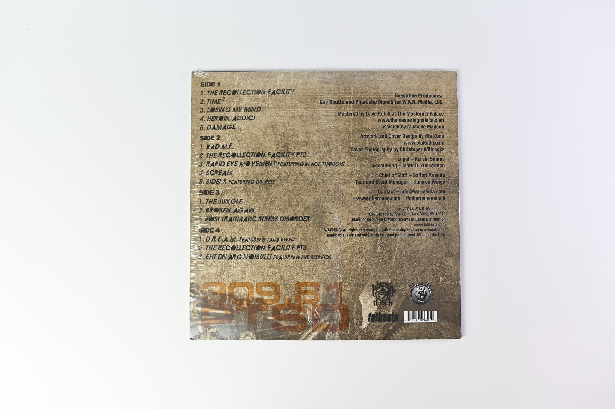 Pharoahe Monch - P.T.S.D. (Post Traumatic Stress Disorder) on W.A.R. Media Sealed