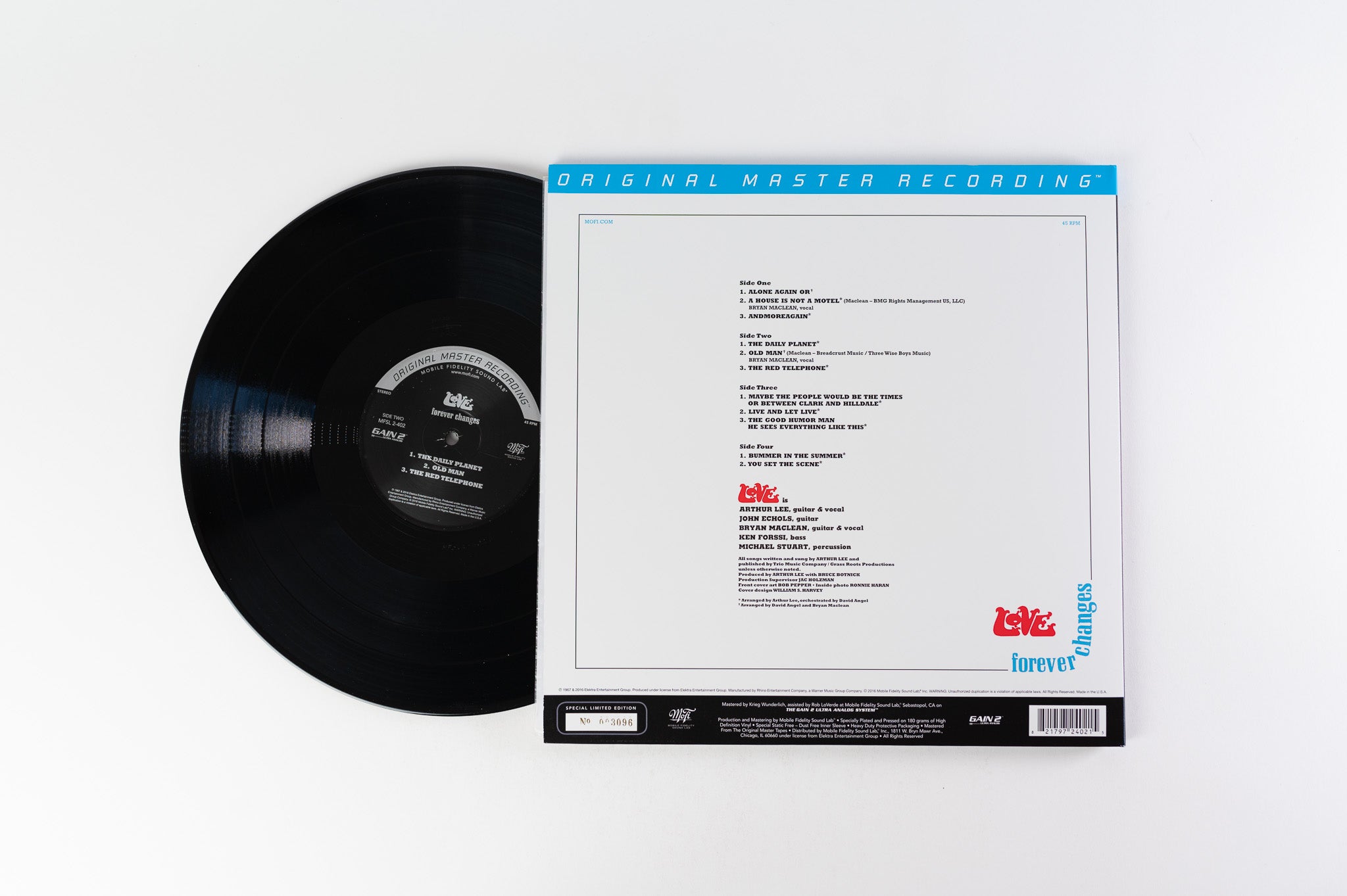 Love - Forever Changes Limited & Numbered 45 RPM Reissue on Mobile Fidelity Sound Lab