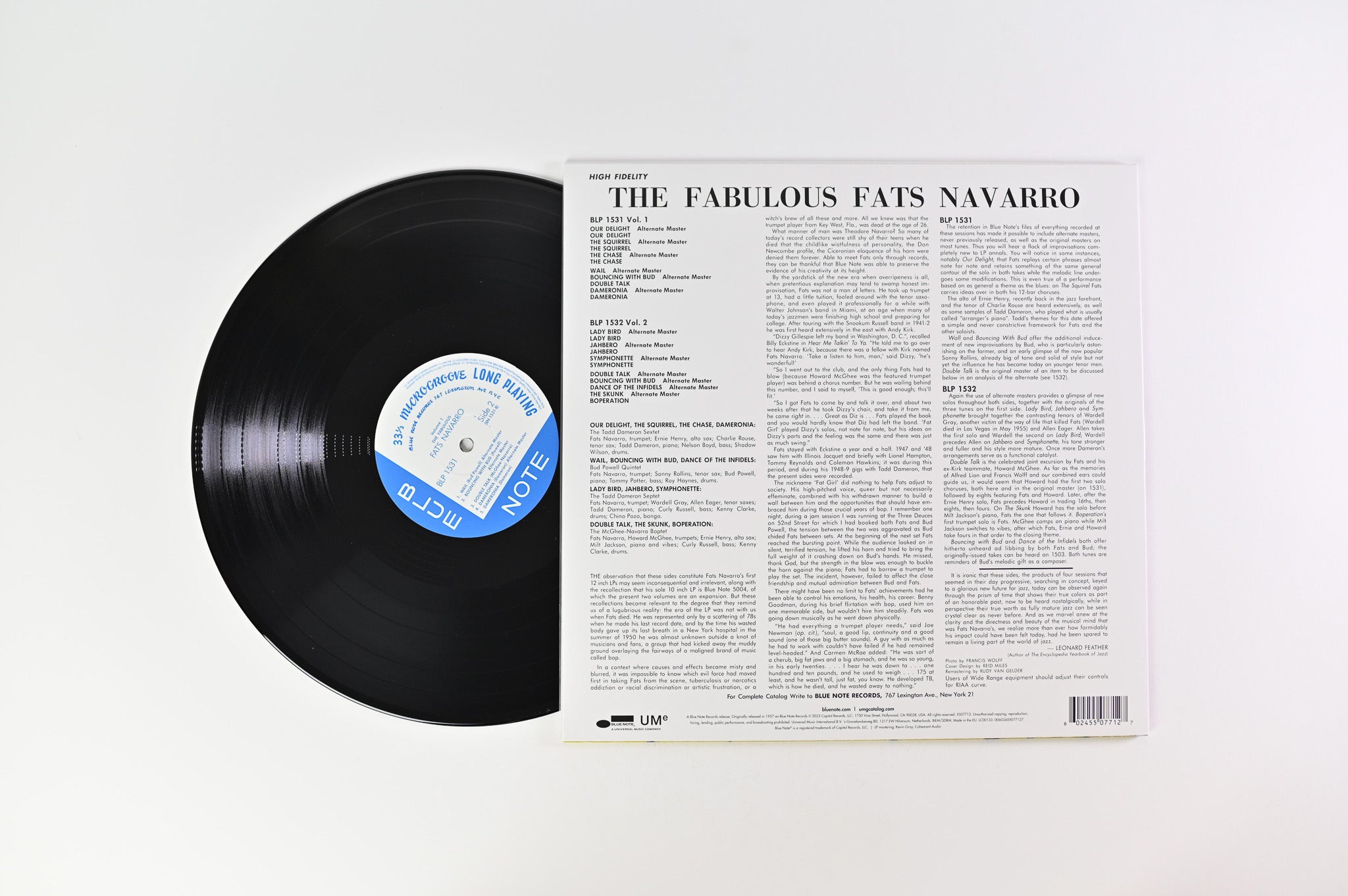 Fats Navarro - The Fabulous Fats Navarro Volume 1 on Blue Note Classic Vinyl Series