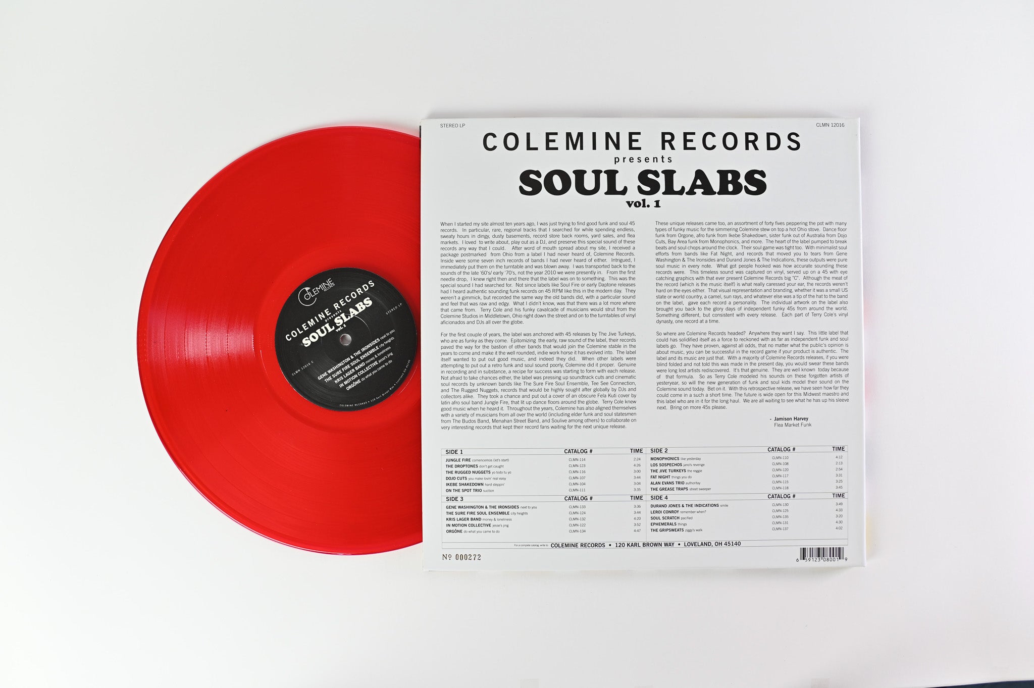 Various - Soul Slabs Vol. 1 on Colemine RSD Ltd Numbered Red Translucent