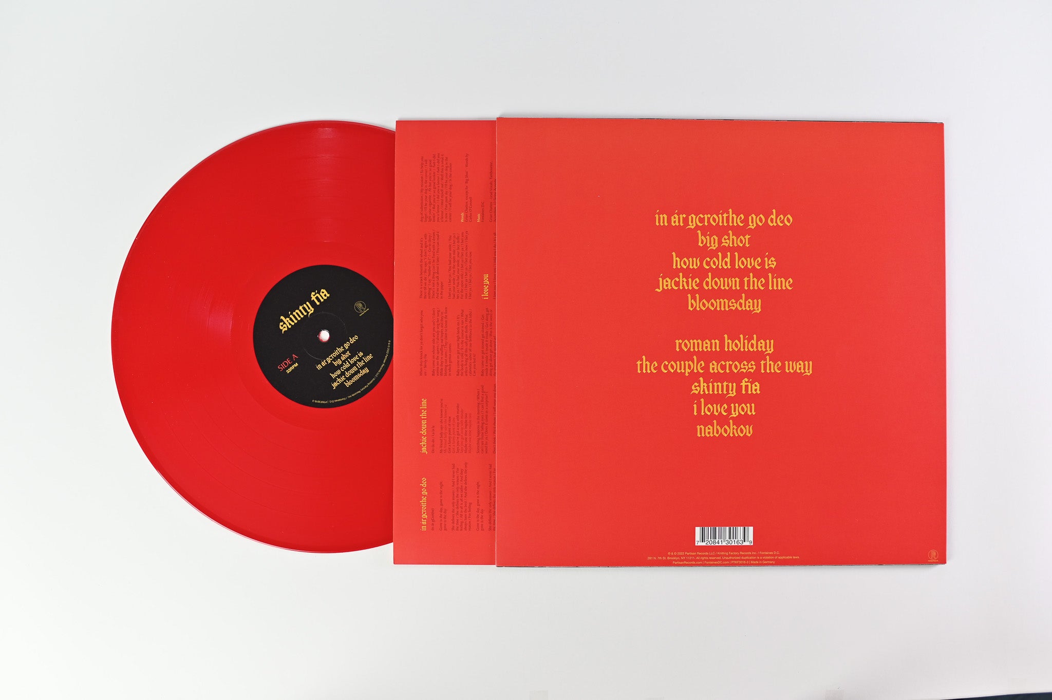 Fontaines D.C. - Skinty Fia on Partisan Ltd Red Vinyl