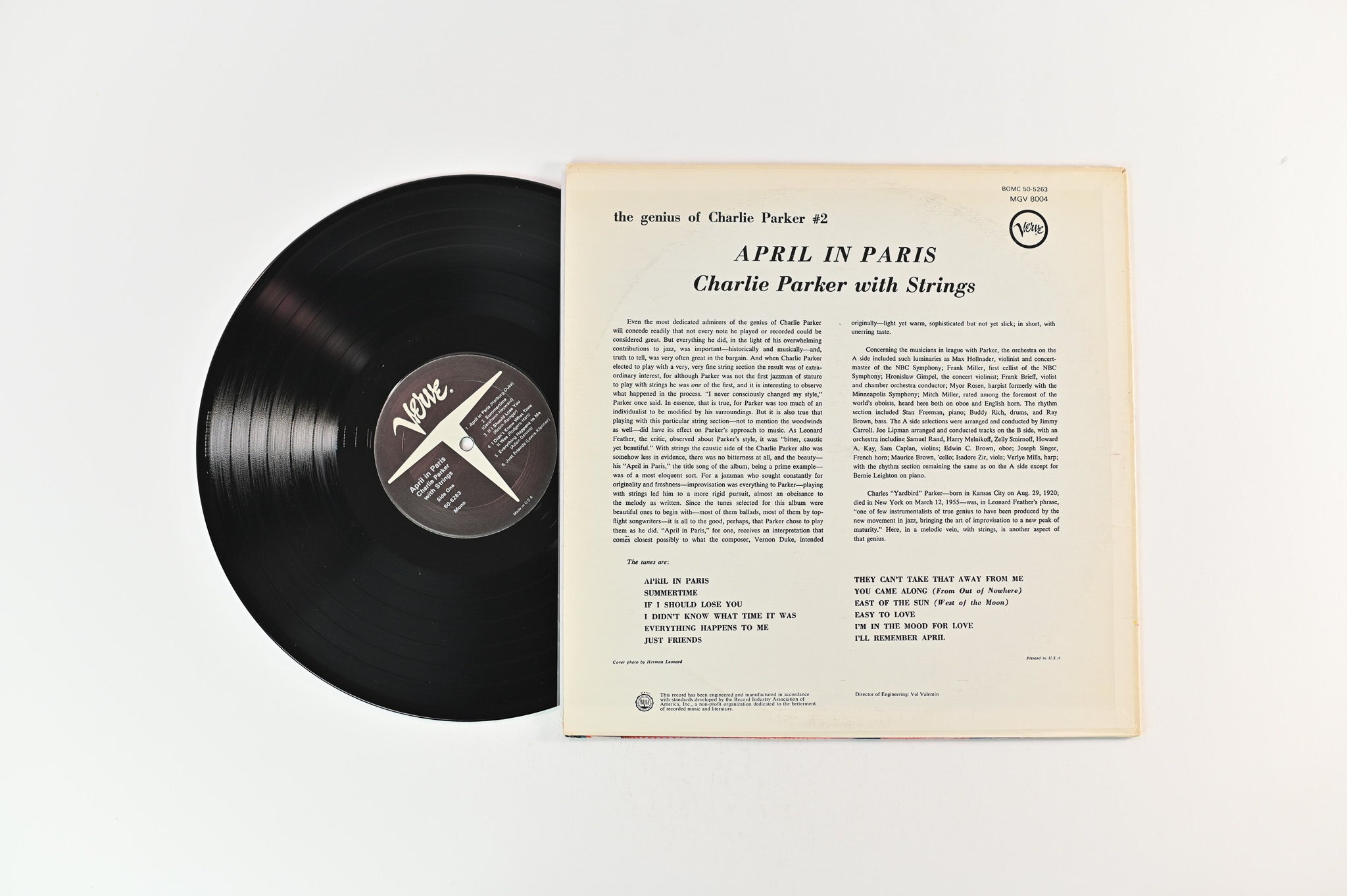 Charlie Parker With Strings - April In Paris on Verve Records