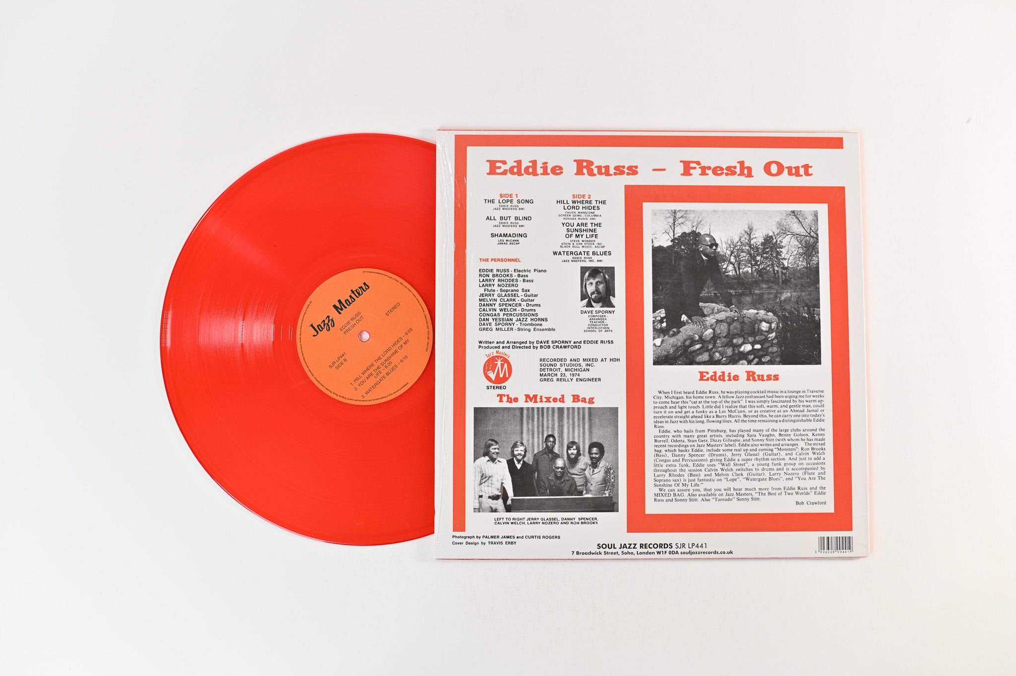 Eddie Russ - Fresh Out on Soul Jazz Records - Red Vinyl
