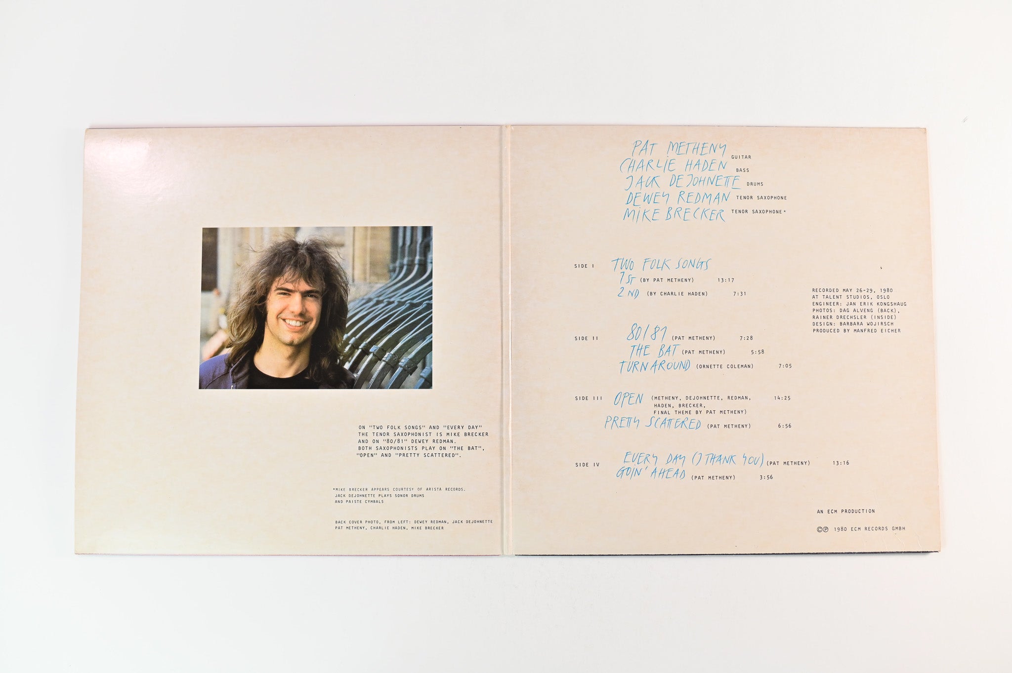 Pat Metheny, Charlie Haden, Jack DeJohnette, Dewey Redman, Mike Brecker – 80/81 on ECM