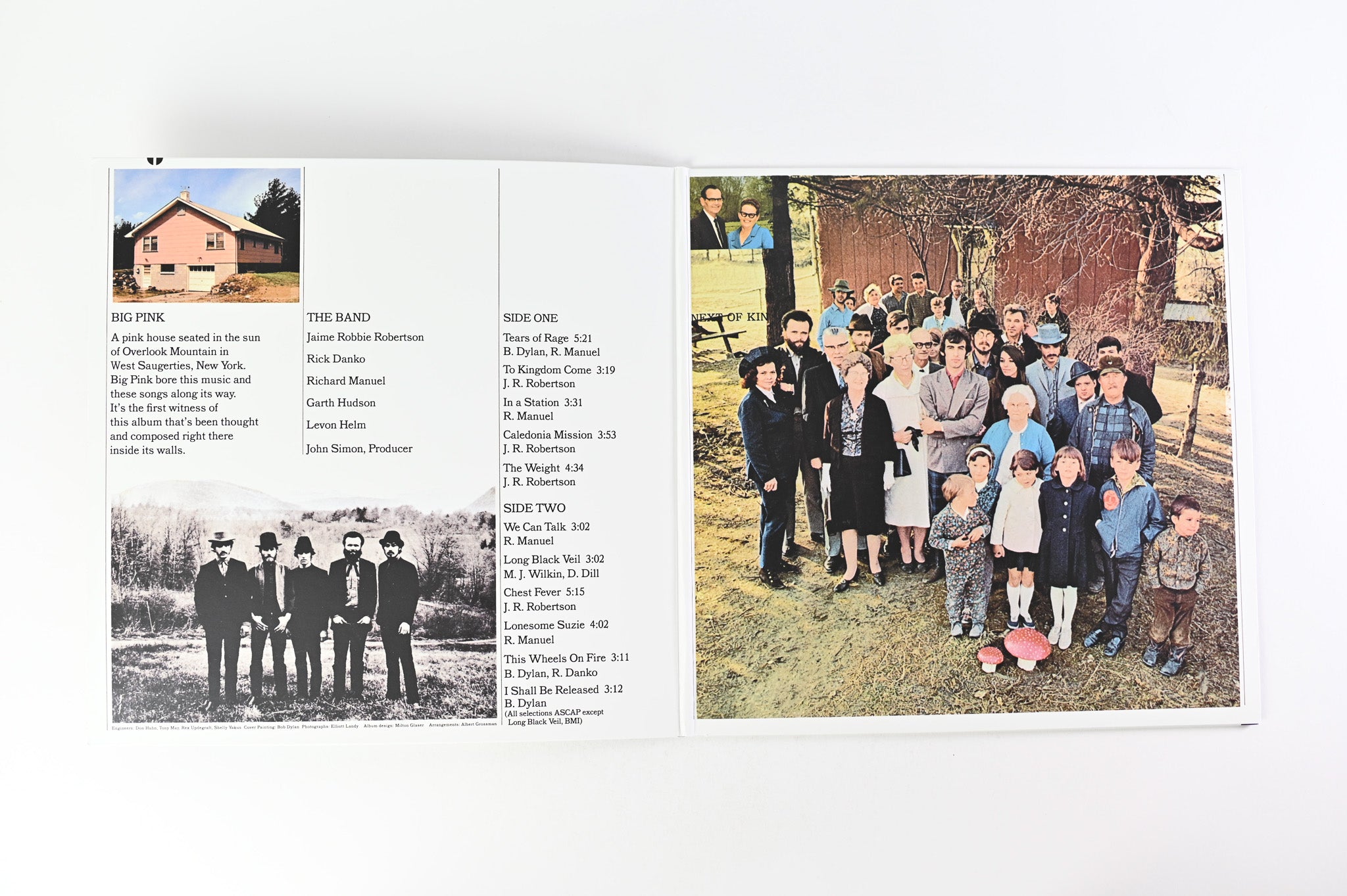 The Band - Music From Big Pink on Capitol 180 Gram Reissue