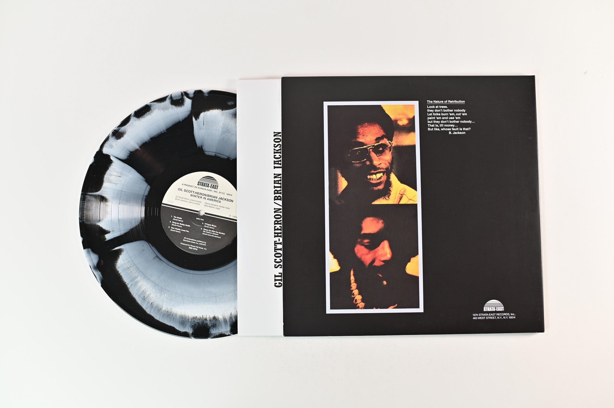 Gil Scott-Heron & Brian Jackson - Winter In America on LMLR - Black/White Vinyl