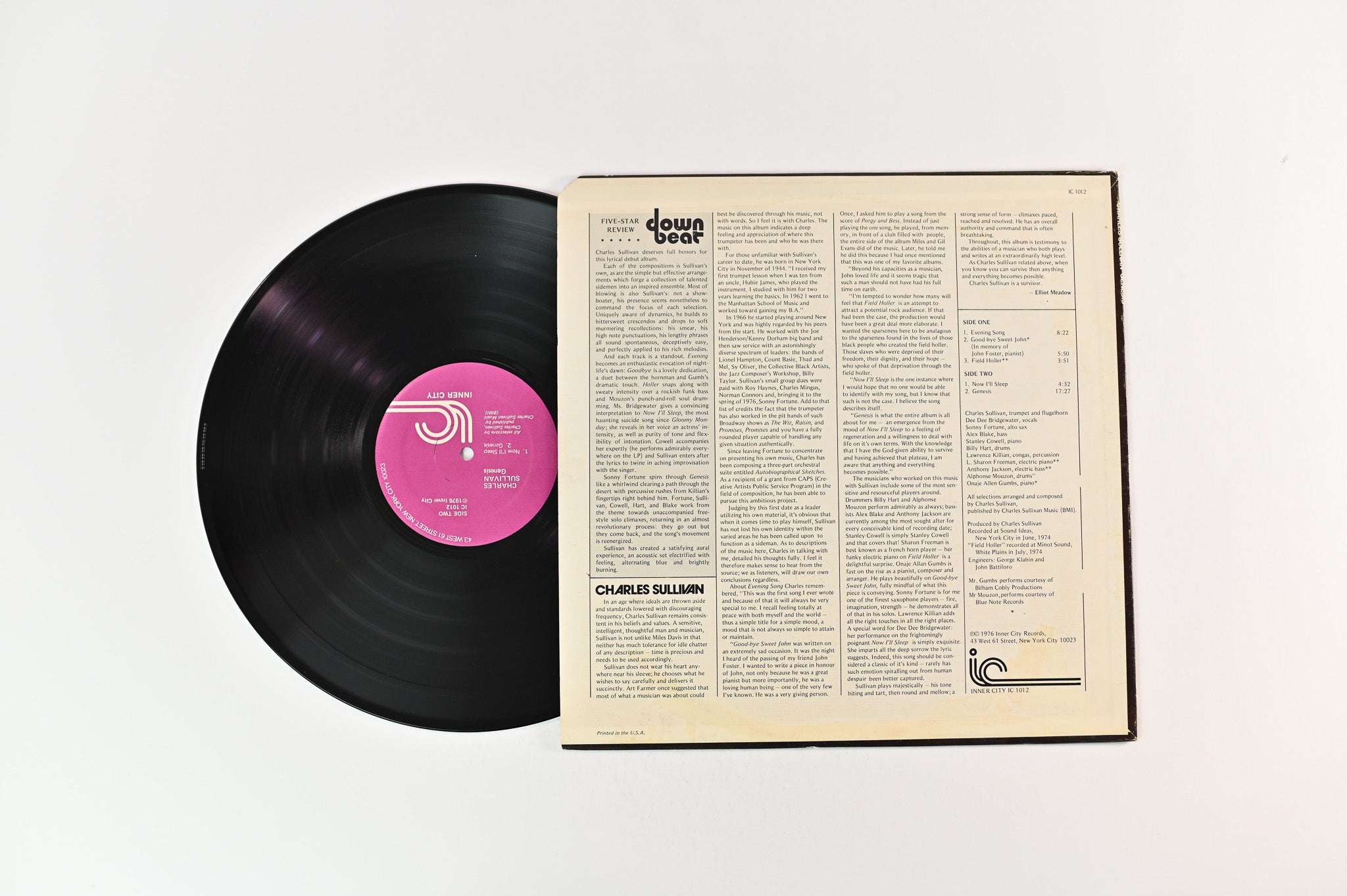 Charles Sullivan - Genesis on Inner City Records