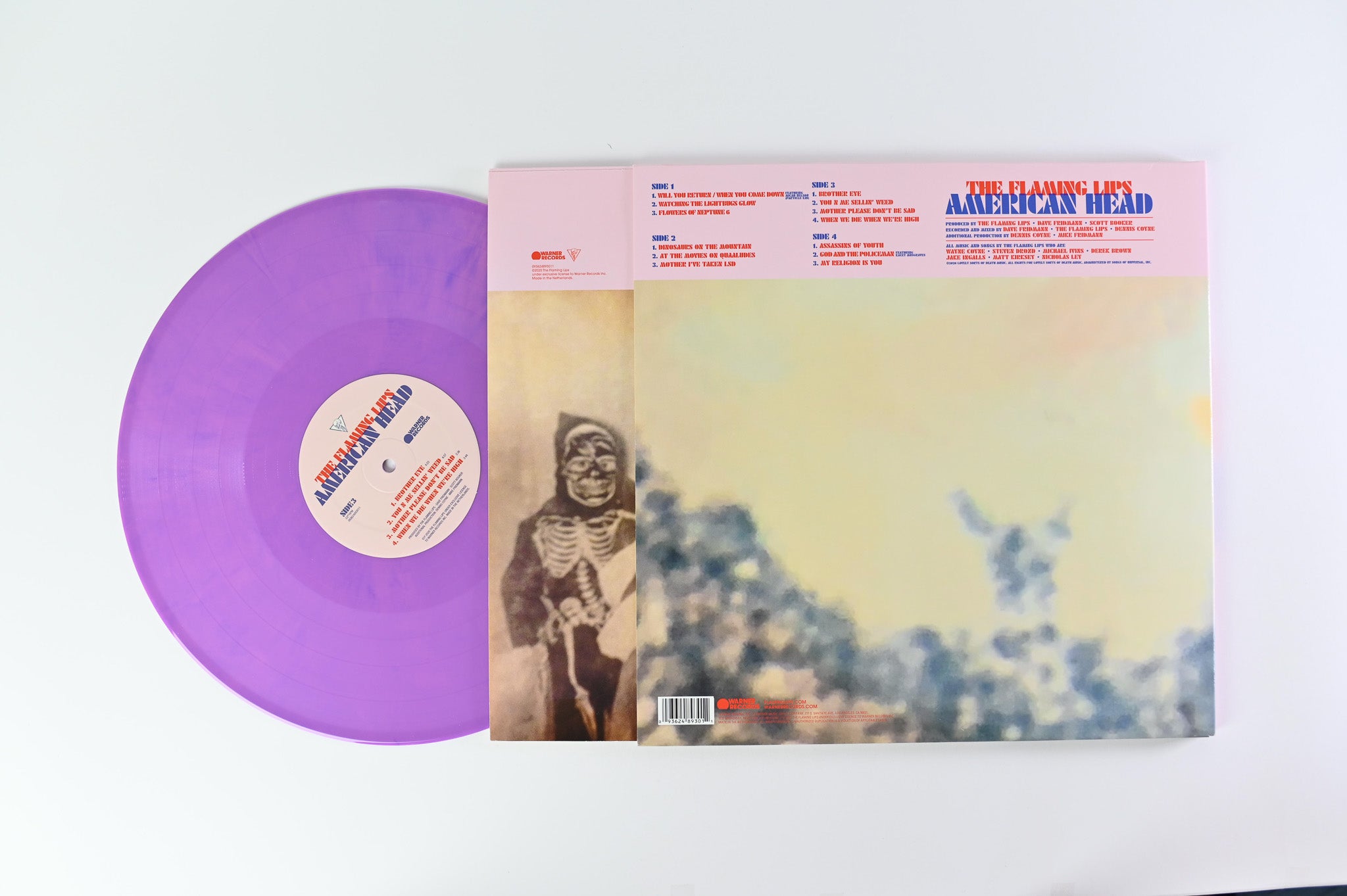The Flaming Lips - American Head on Warner Ltd Teal and Pink Vinyl