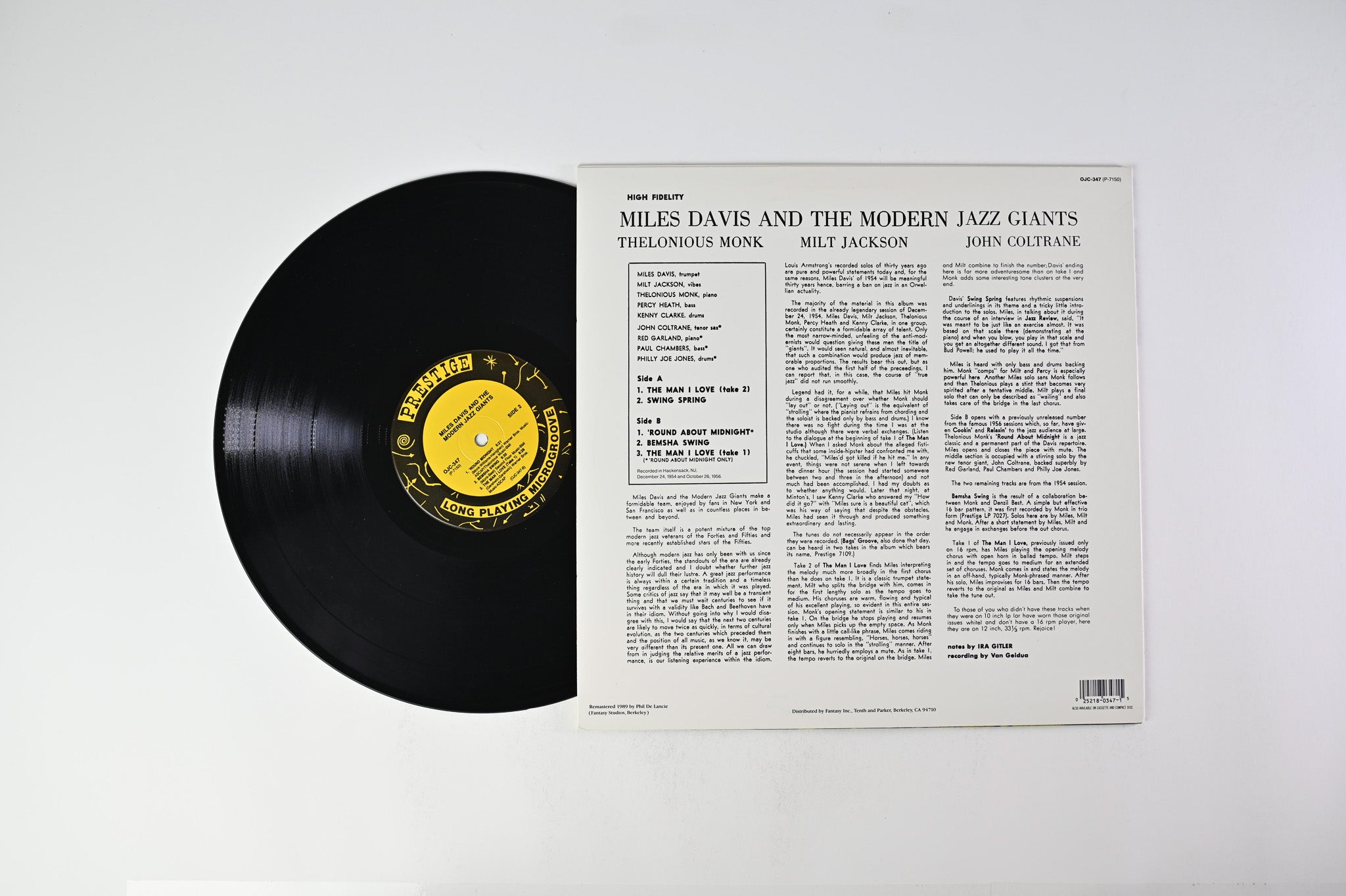Miles Davis - Miles Davis And The Modern Jazz Giants on Original Jazz Classics / Prestige