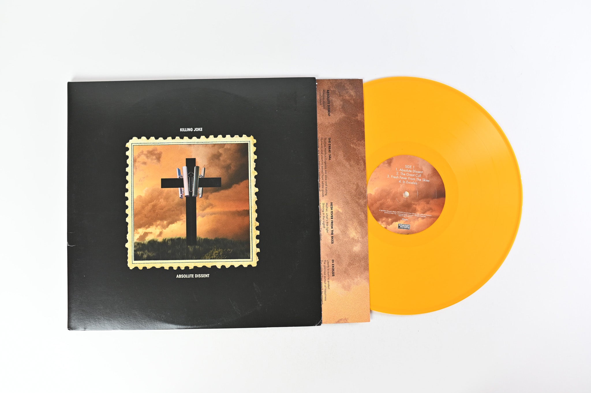 Killing Joke - Absolute Dissent on Spinefarm Ltd RSD 2018 Orange Vinyl Reissue