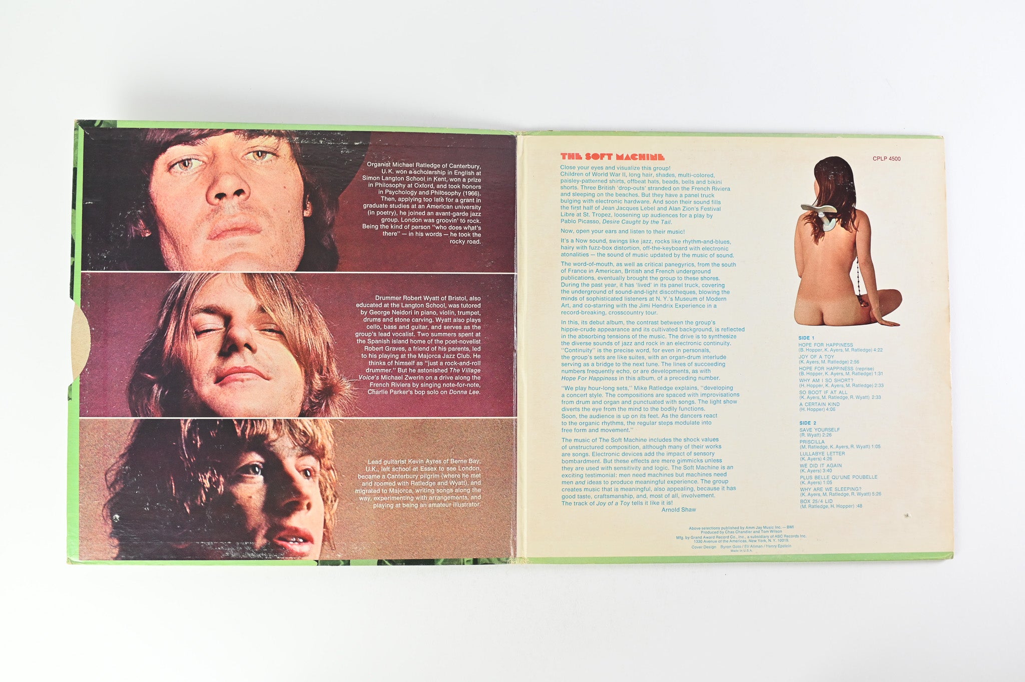 Soft Machine - The Soft Machine on Probe Uncensored Moving Parts Cover