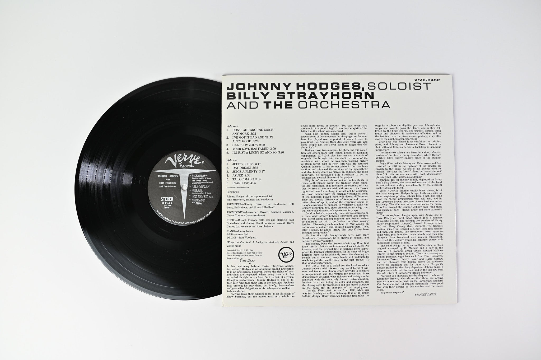 Johnny Hodges - Johnny Hodges With Billy Strayhorn And The Orchestra on Verve Speakers Corner Reissue