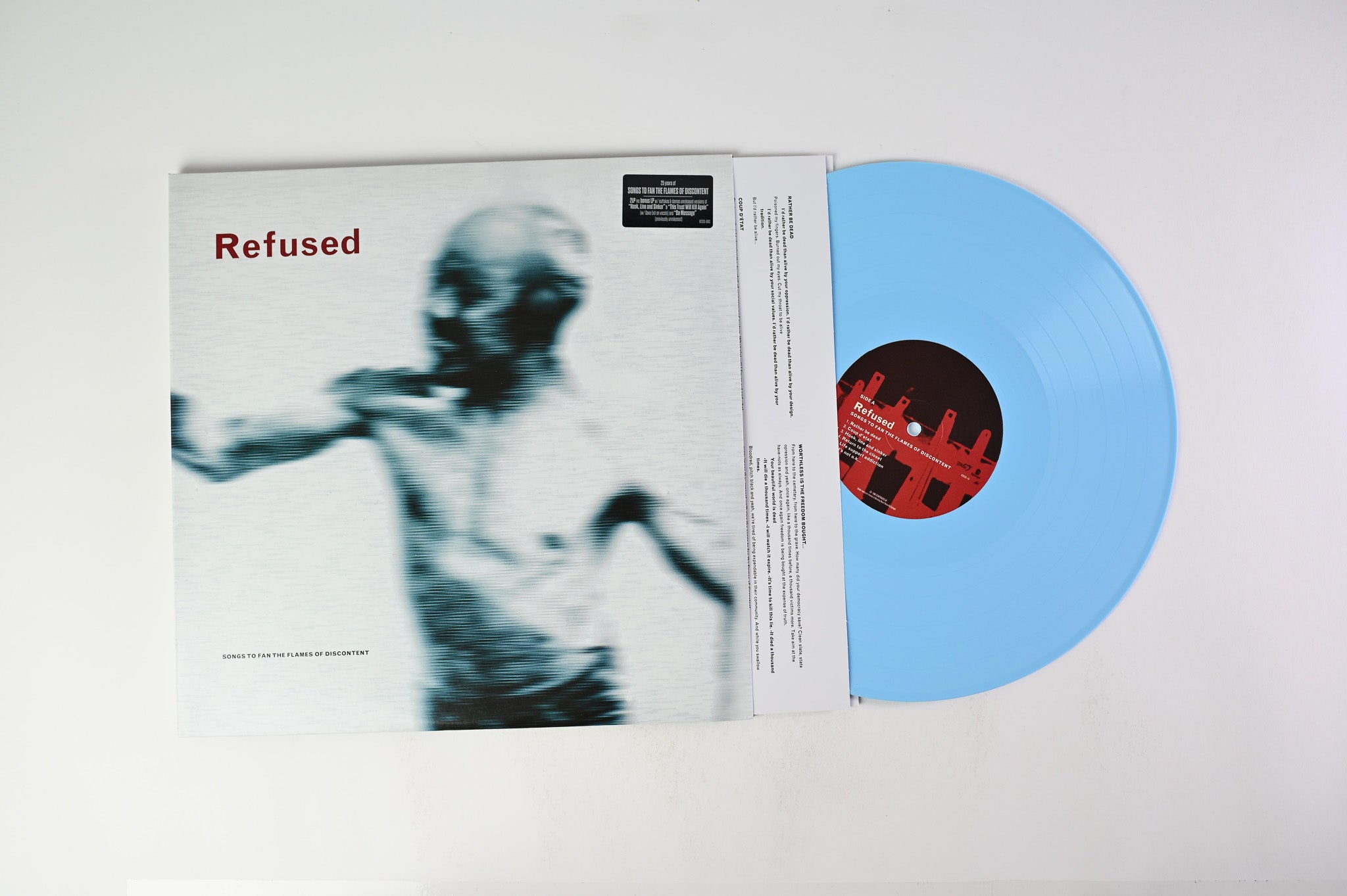 Refused - Songs To Fan The Flames Of Discontent on Epitaph - Blue Vinyl