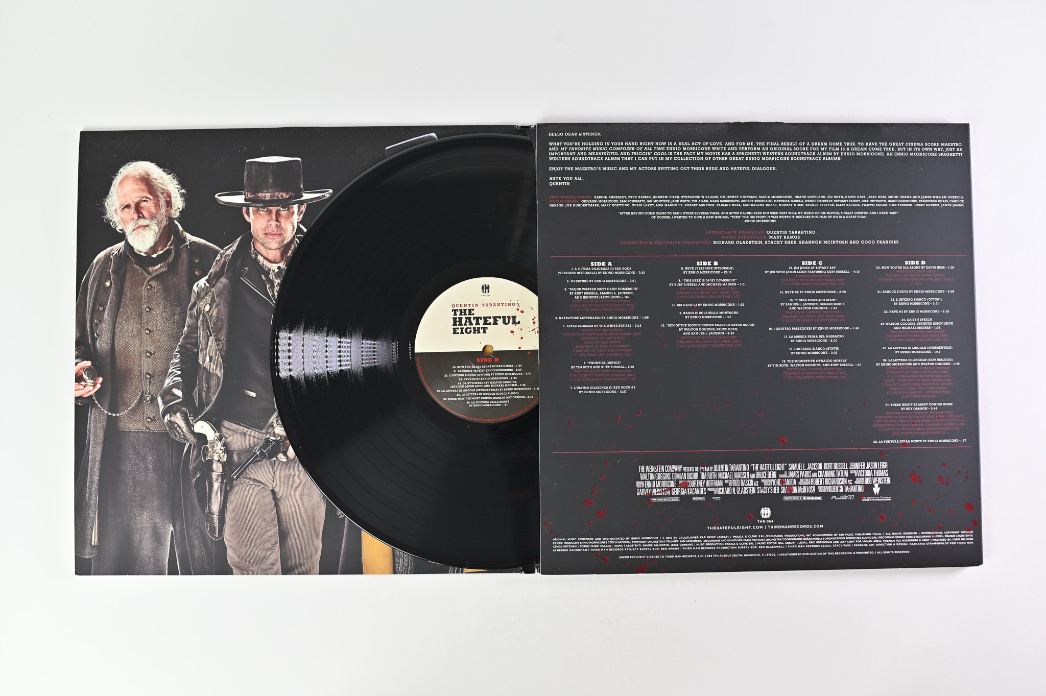 Ennio Morricone - Quentin Tarantino's The Hateful Eight on Third Man Records