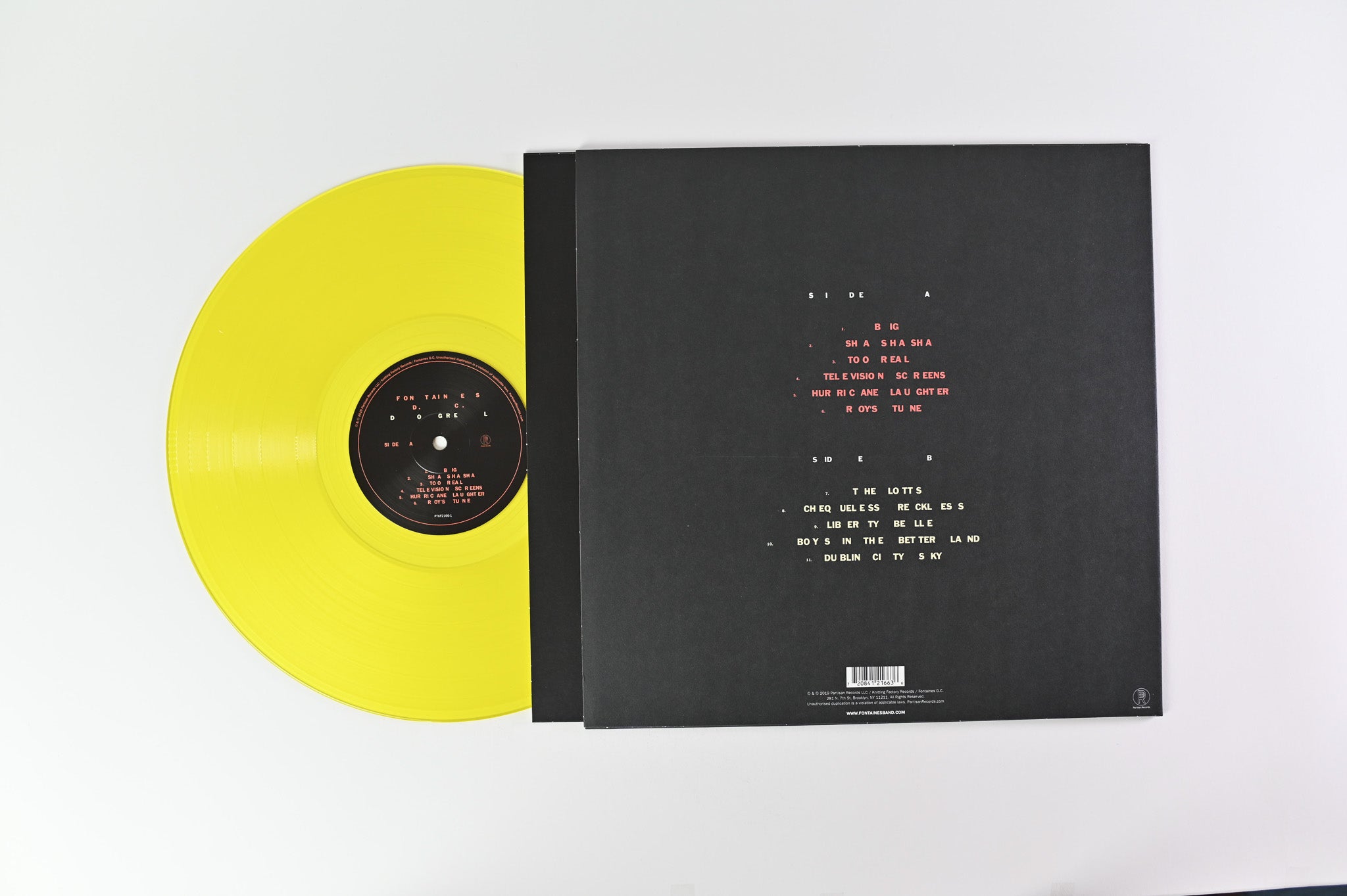 Fontaines D.C. - Dogrel on Partisan Ltd Yellow Vinyl