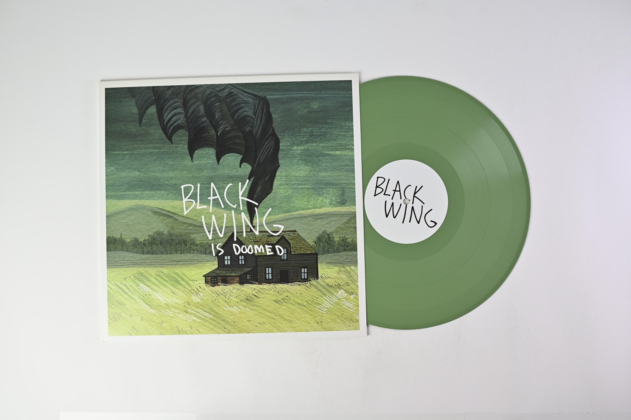 Black Wing - ...Is Doomed on Flenser Records / Enemies List Home Recordings - Olive Green Vinyl