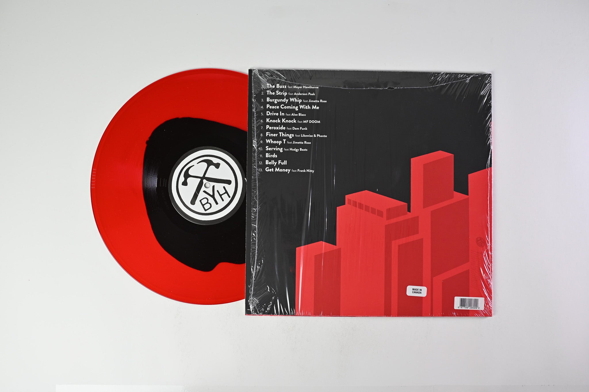 M.E.D. / Blu / Madlib - Bad Neighbor on Bang Ya Head - Red & Black Vinyl