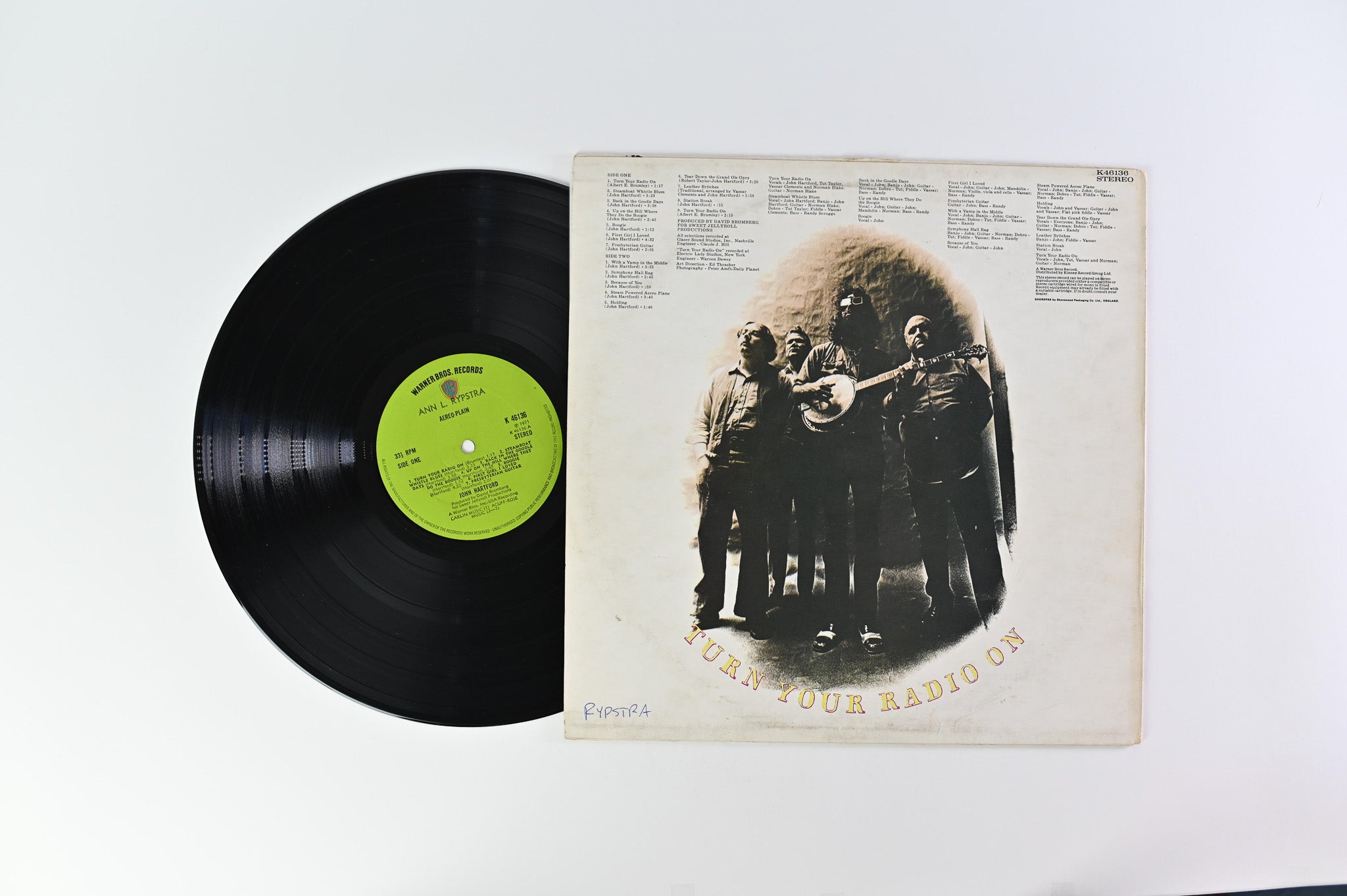 John Hartford - Aereo-Plain on Warner Bros UK Press