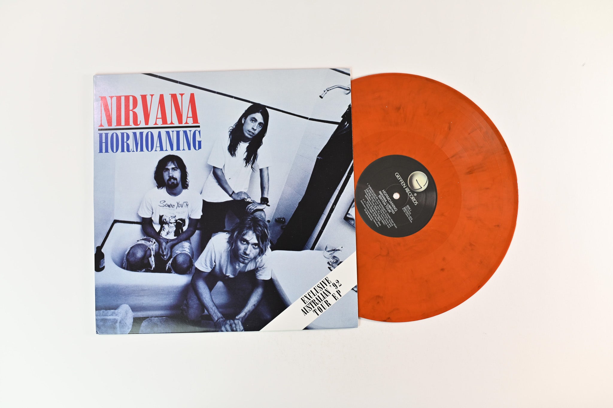 【激レア】NIRVANA - HORMOANING LPレコード Nirvana - Hormoaning (Exclusive Australian '92 Tour EP) on DGC Geffen