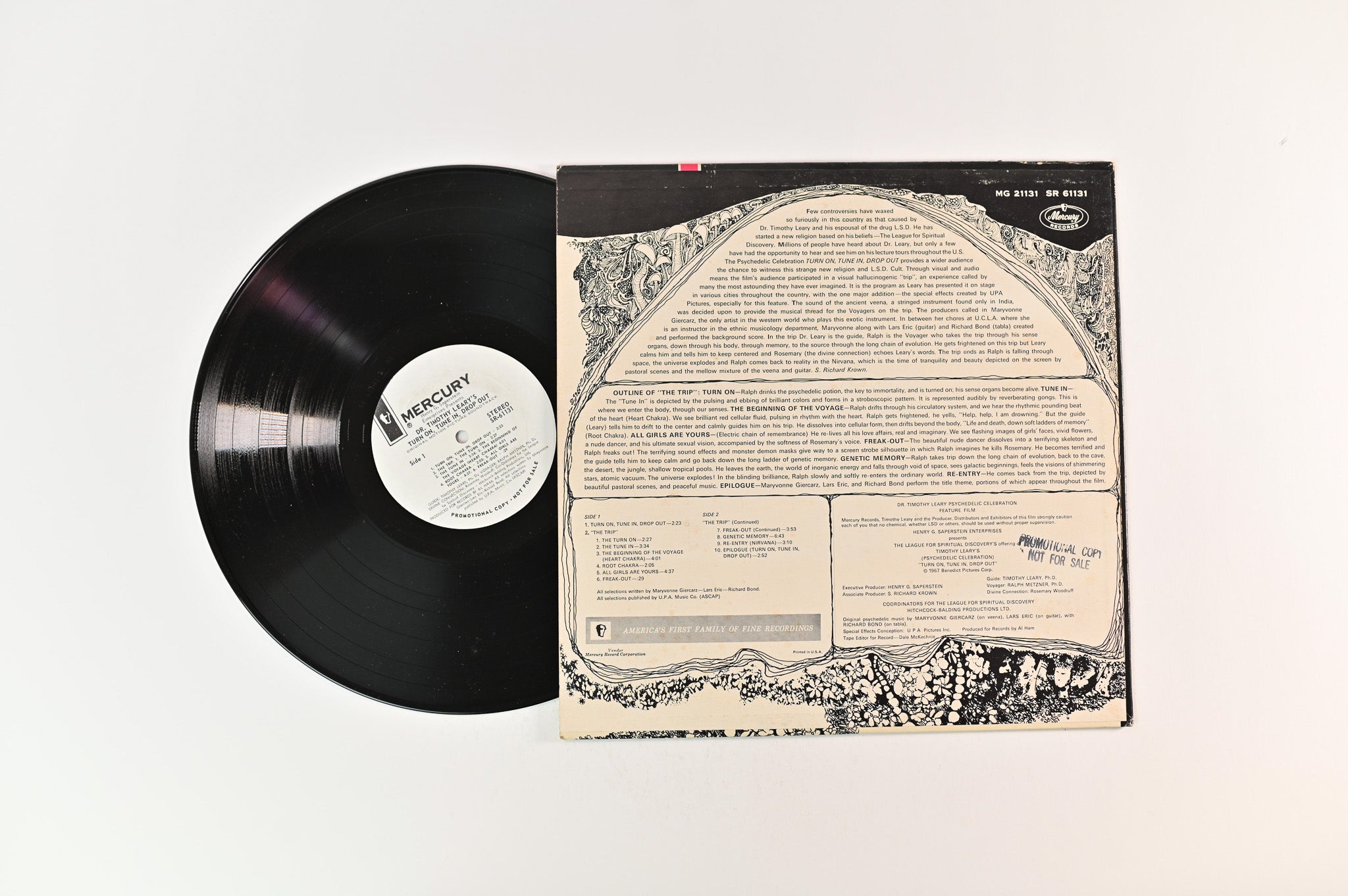 Dr. Timothy Leary - Turn On, Tune In, Drop Out (The Original Motion Picture Soundtrack) on Mercury Promo