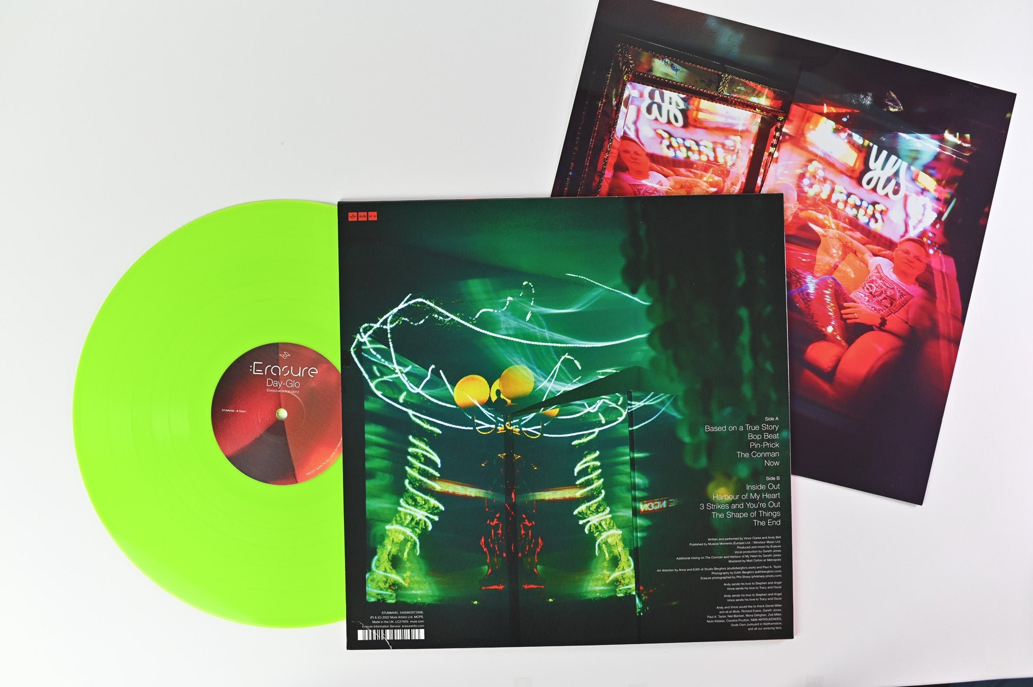 Erasure - Day-Glo (Based On A True Story) on Mute Ltd Day-Glo Green Vinyl