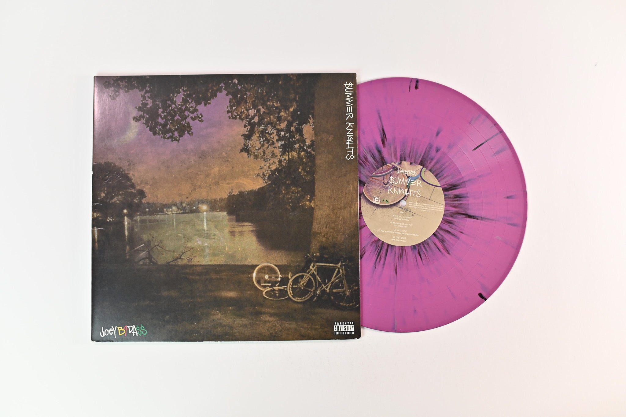 Joey Bada$$ - Summer Knights on Cinematic Music Group Purple w/ Black Splatter 12" EP Reissue