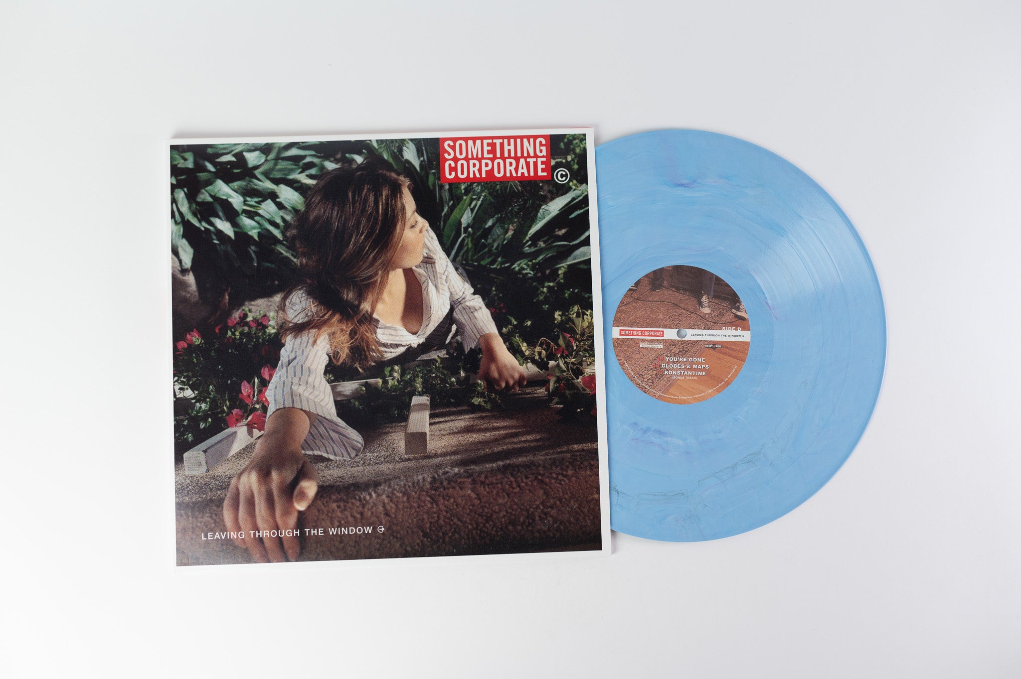 Something Corporate - Leaving Through The Window on Enjoy the Ride Records Light Blue Marbled Vinyl
