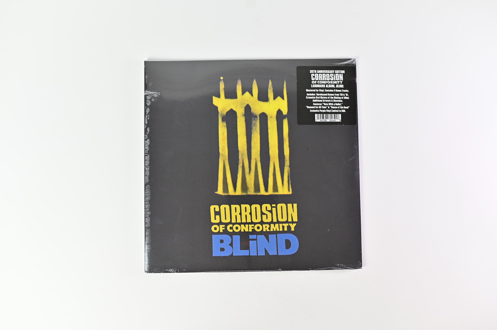 Corrosion Of Conformity - Blind on Columbia Ltd Purple Vinyl Reissue Sealed