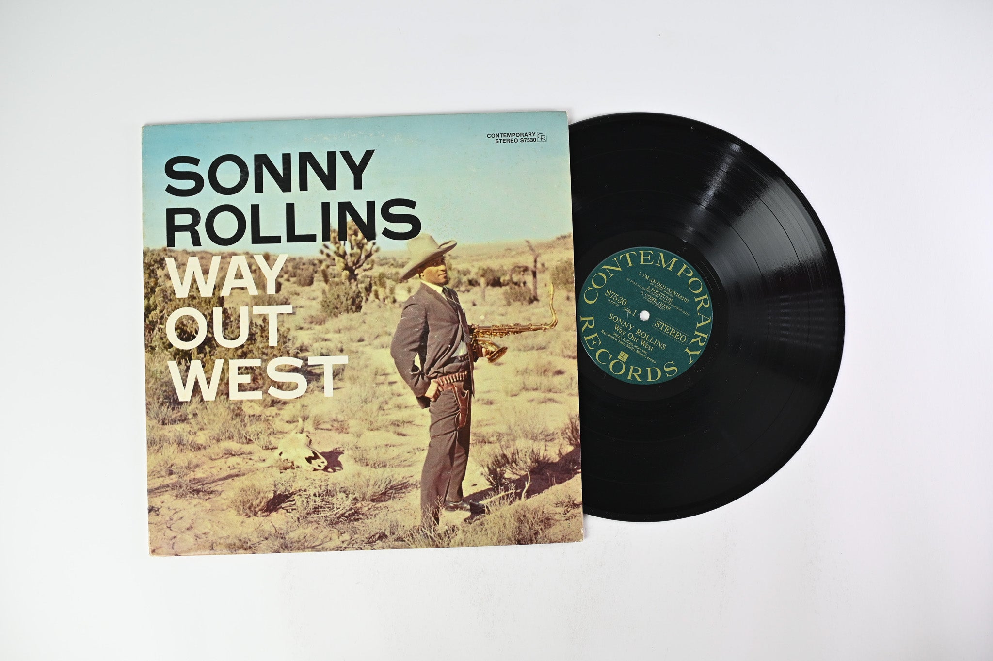 Sonny Rollins - Way Out West on Contemporary Records - 1970s Stereo Reissue