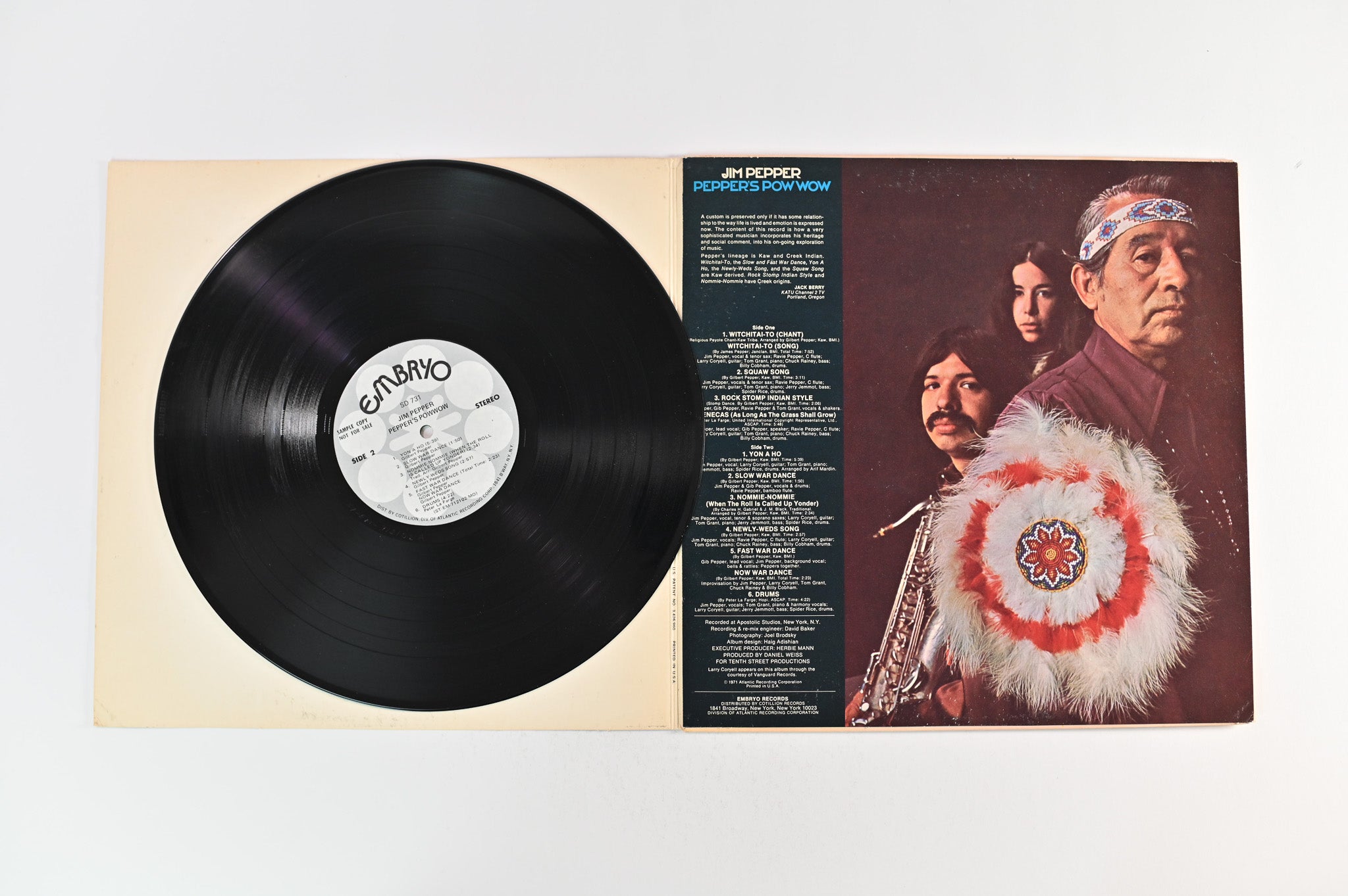 Jim Pepper - Pepper's Pow Wow on Embryo Promo