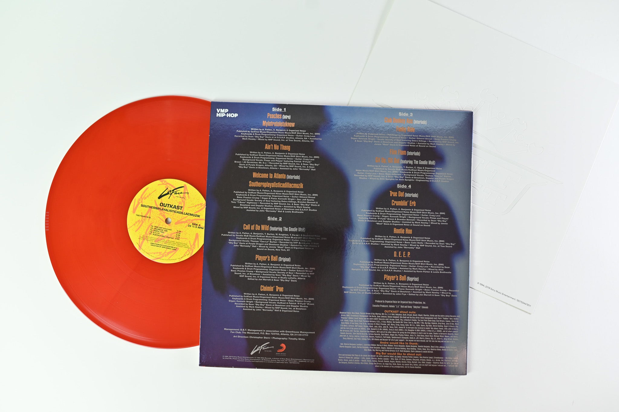 OutKast - Southernplayalisticadillacmuzik Vinyl Me Please Orange / Purple Galaxy Vinyl Reissue