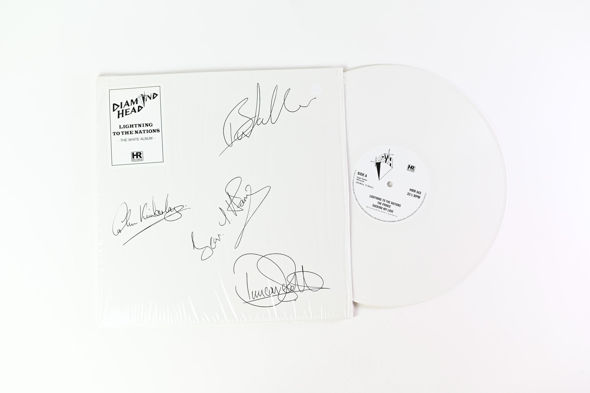 Diamond Head - Lightning To The Nations - The White Album on High Roller Ltd White Vinyl Reissue