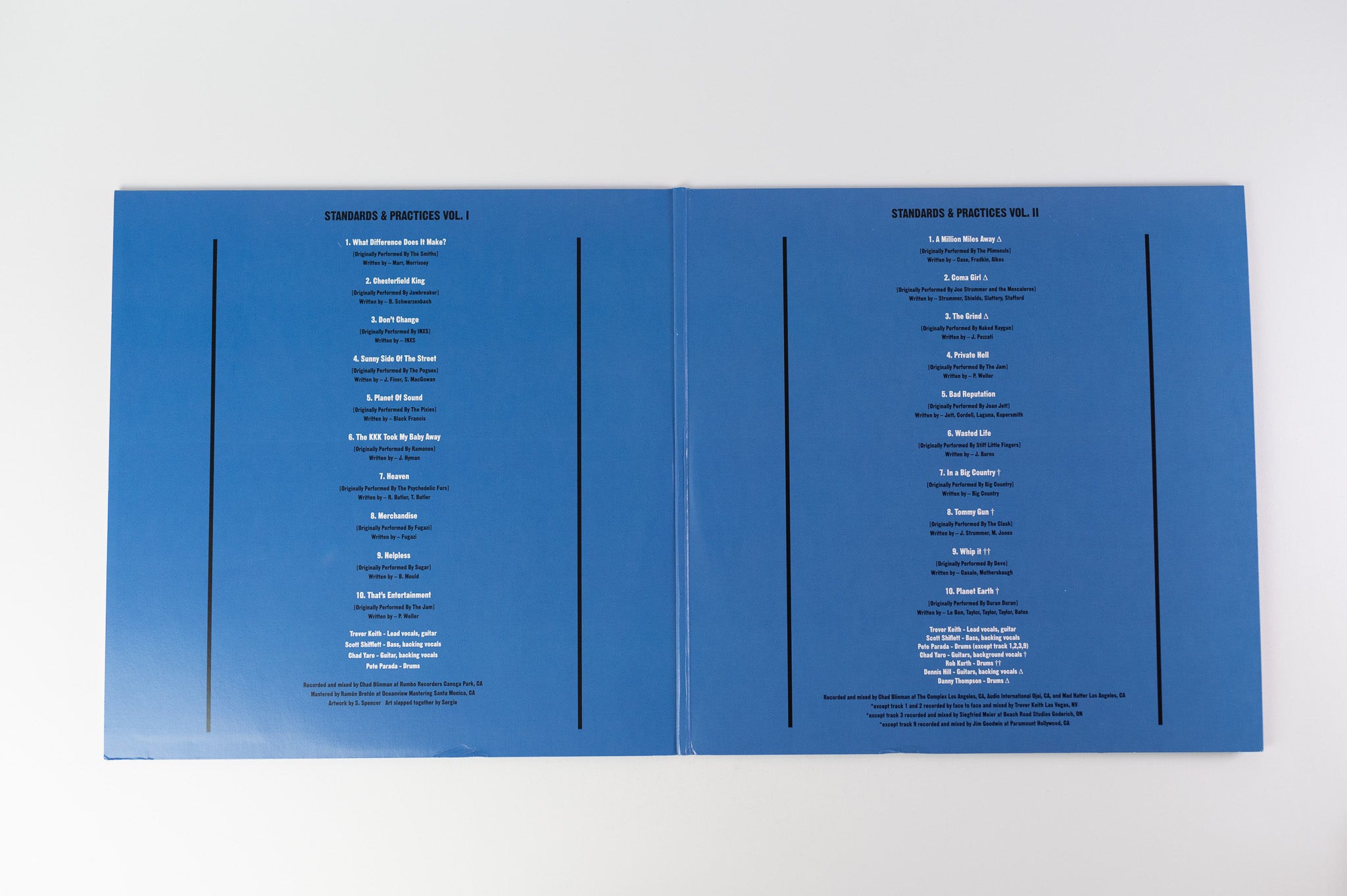 Face To Face - Standards & Practices Vol. I & Vol. II on Antagonist Baby Blue Vinyl