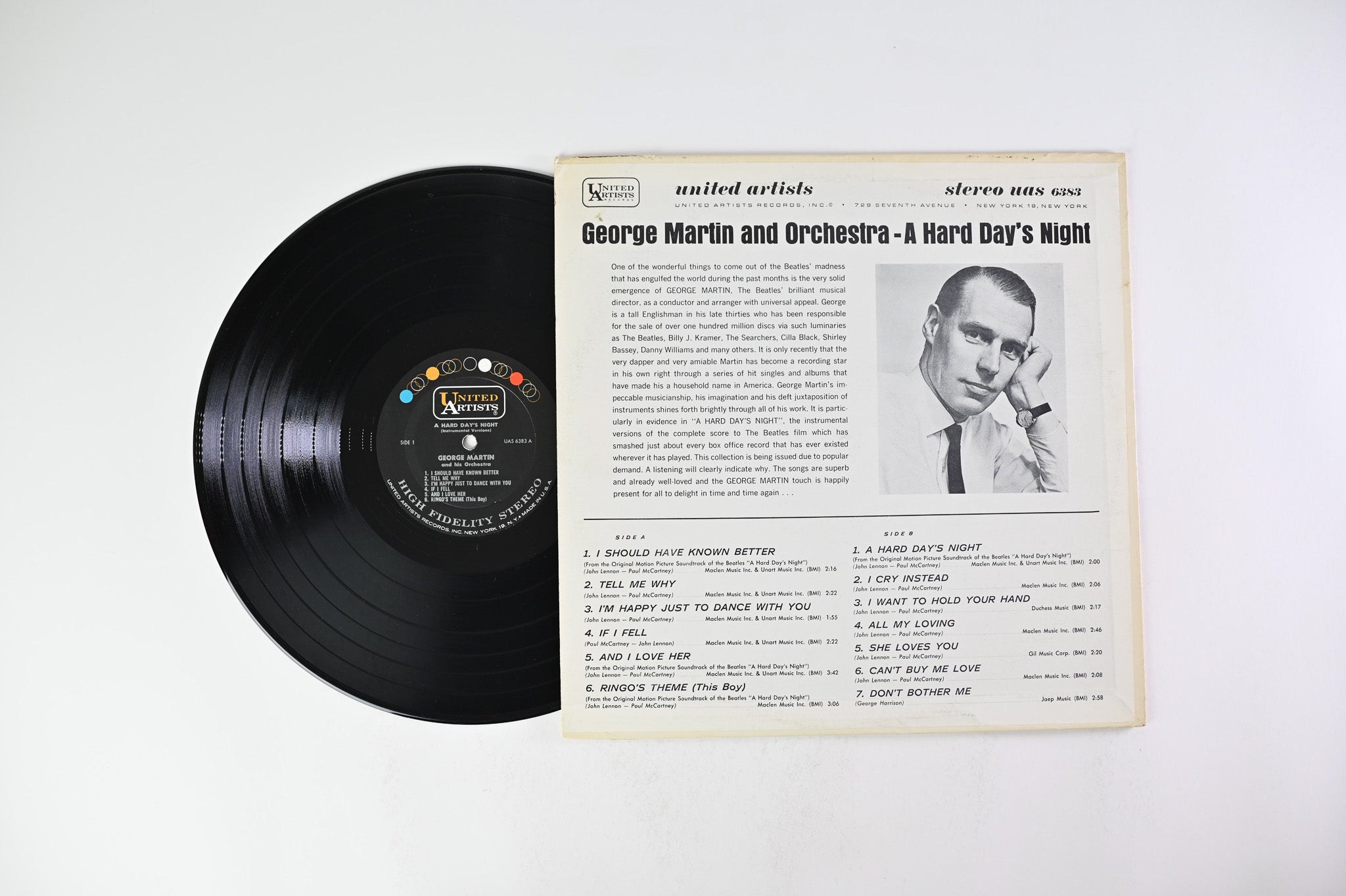 George Martin And His Orchestra - By Popular Demand A Hard Day's Night on United Artists Records