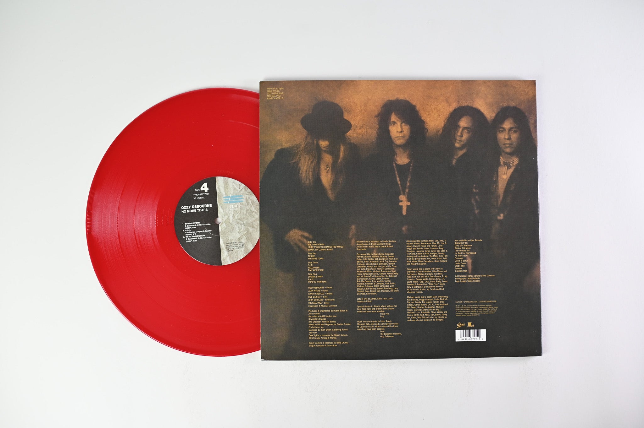 Ozzy Osbourne - No More Tears on Epic / Legacy - Yellow & Red Vinyl