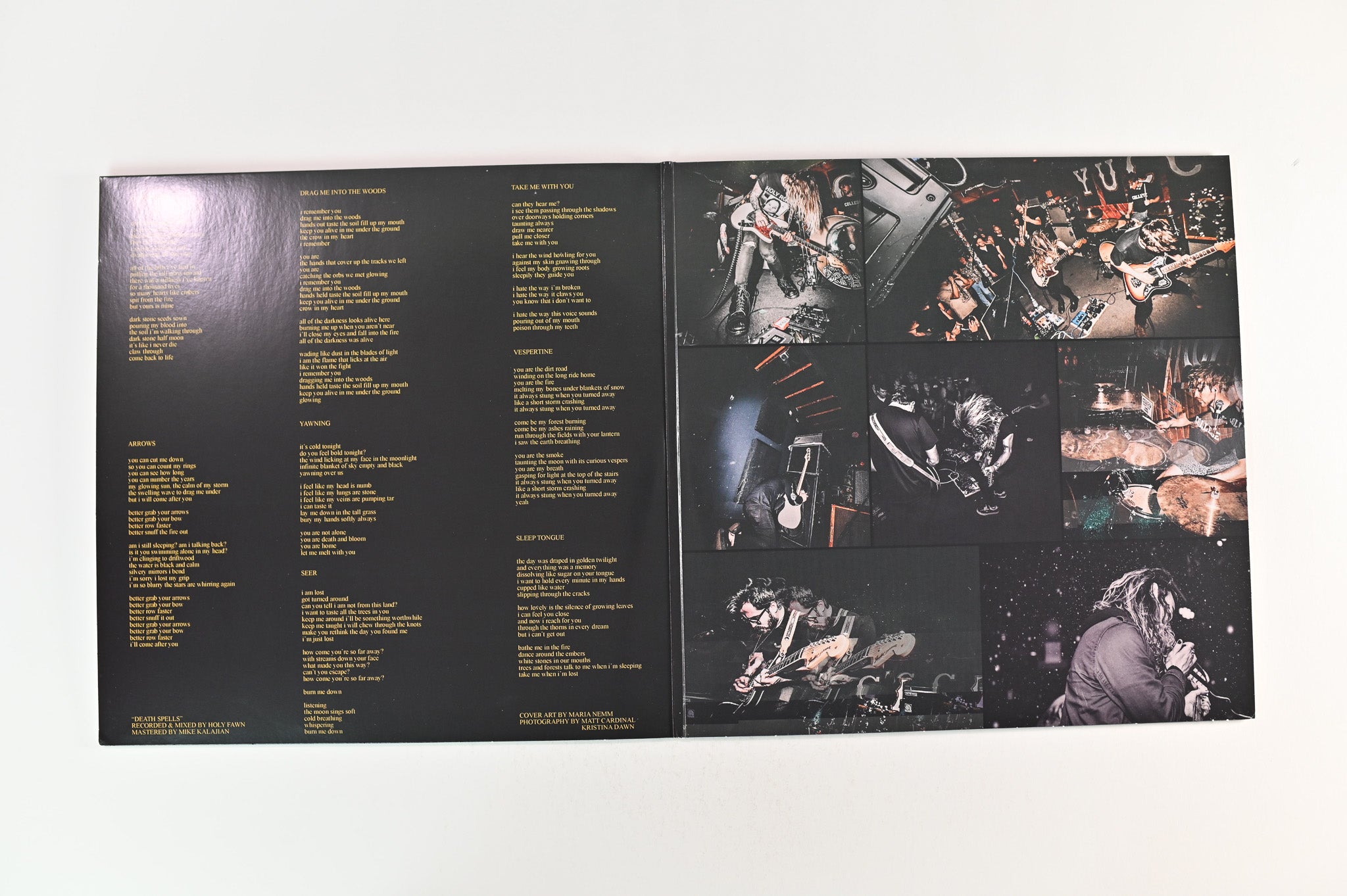 Holy Fawn - Death Spells on Triple Crown Camo Green Reissue