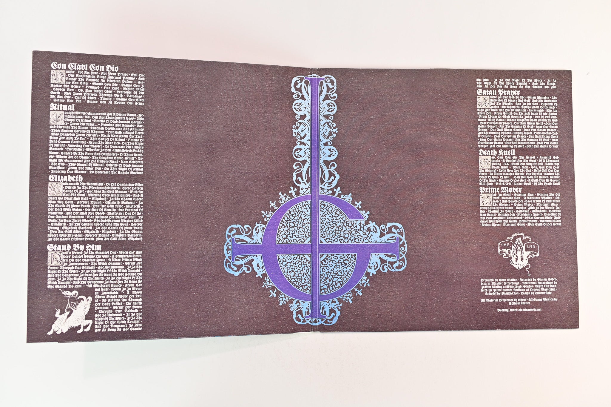 Ghost - Opvs Eponymovs on Rise Above Ltd Blue & Orange Swirl Reissue