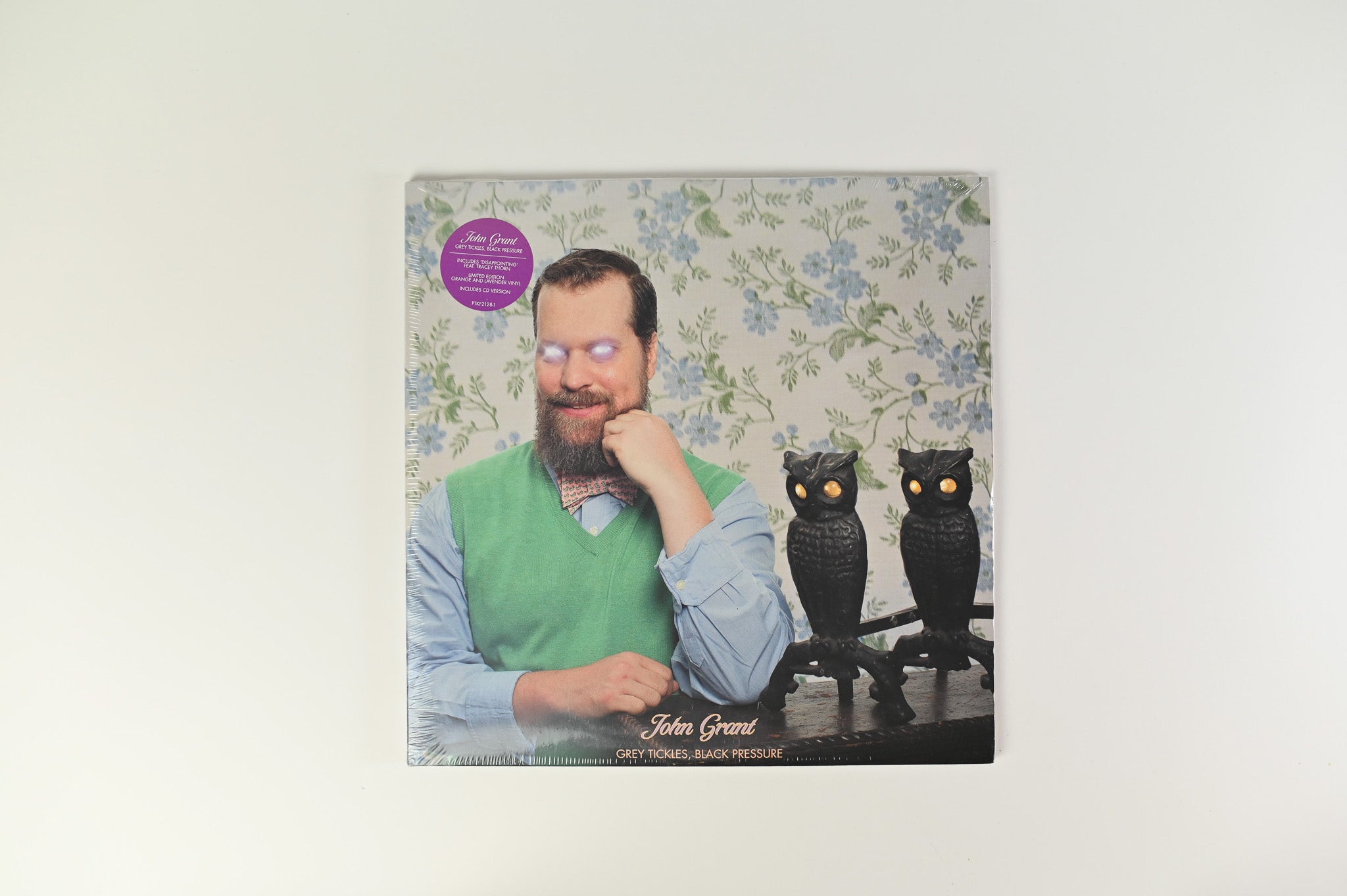 John Grant - Grey Tickles, Black Pressure on Bella Union Orange Lavender Sealed