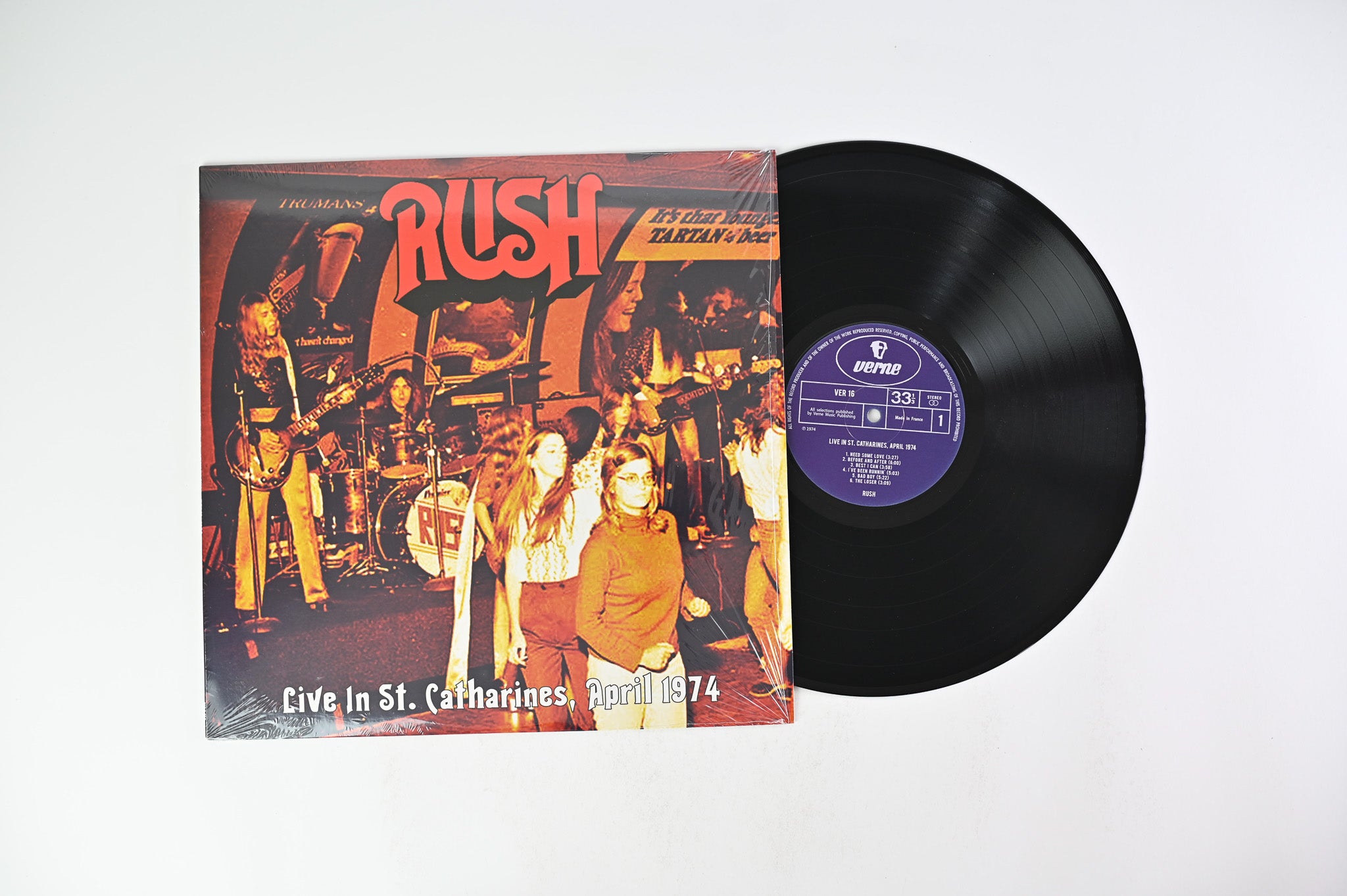 Rush - Live In St. Catharines, April 1974 on Verne Records - Unofficial pressing