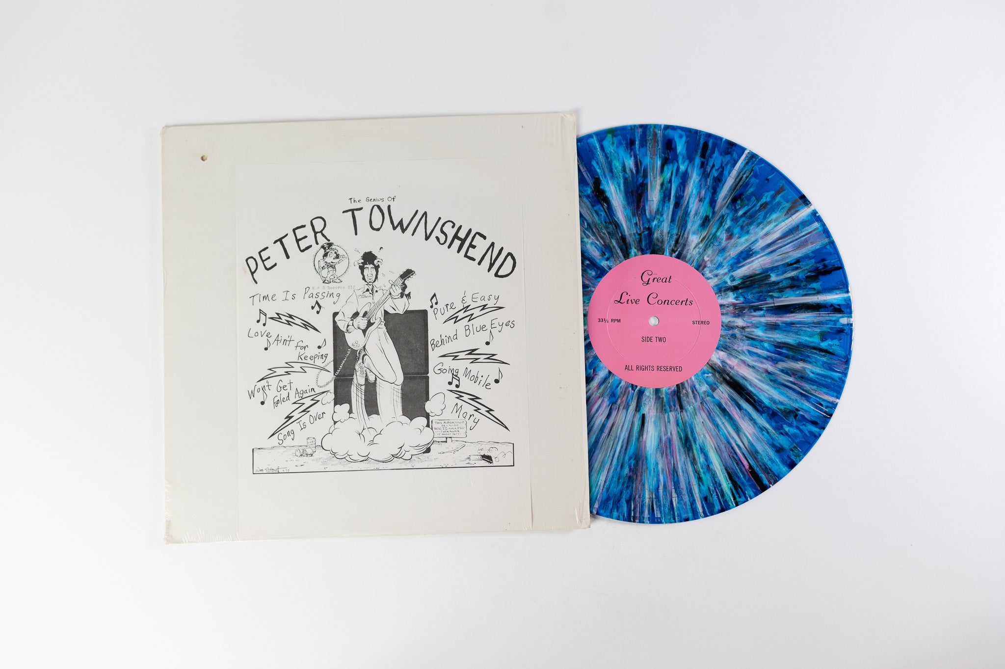 Pete Townshend - The Genius Of Peter Townshend Rare Blue Splatter Unofficial Pressing