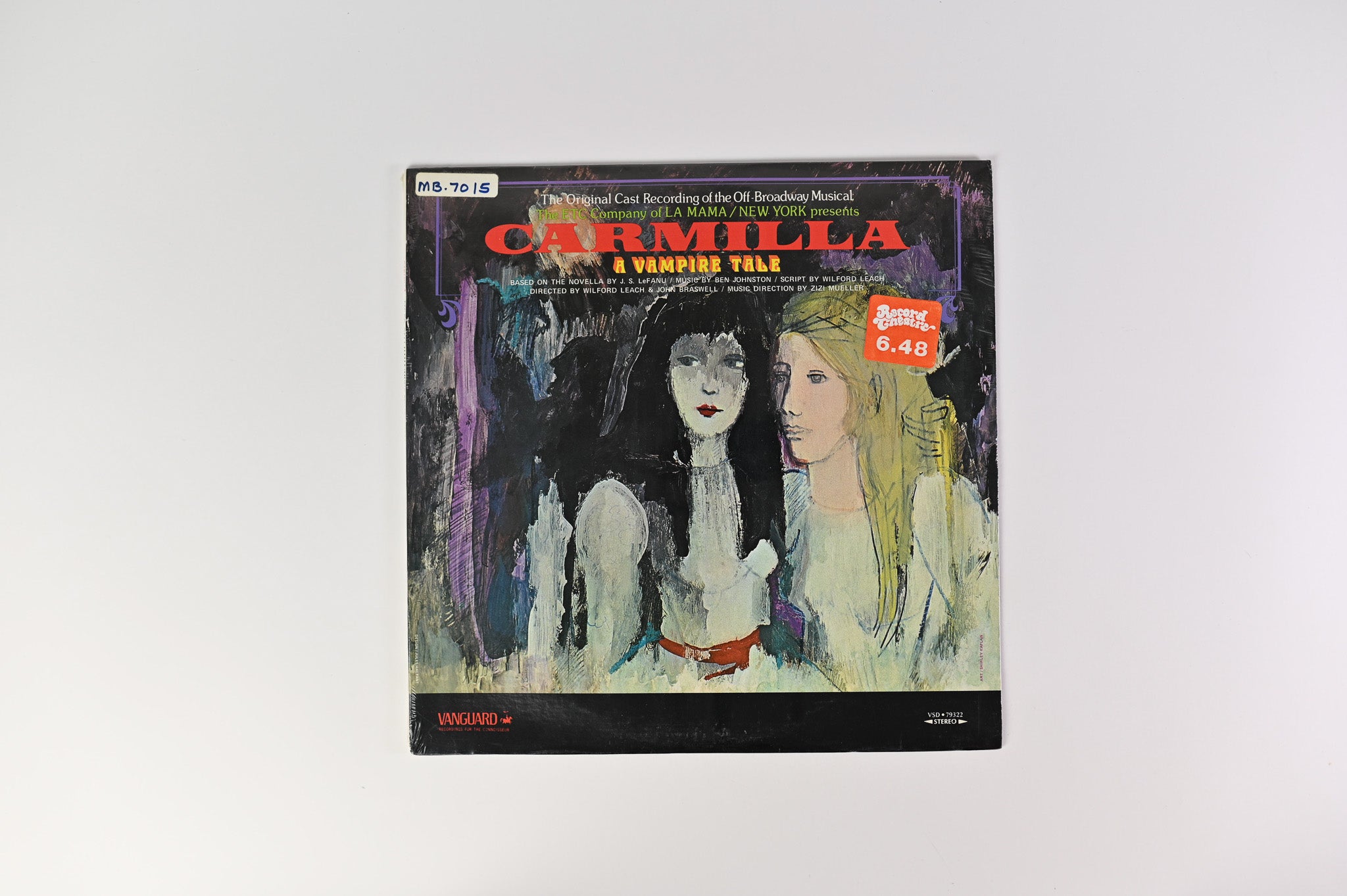 La MaMa Experimental Theatre Club - Carmilla - A Vampire Tale (Original Cast Recordingl) on Vanguard Sealed