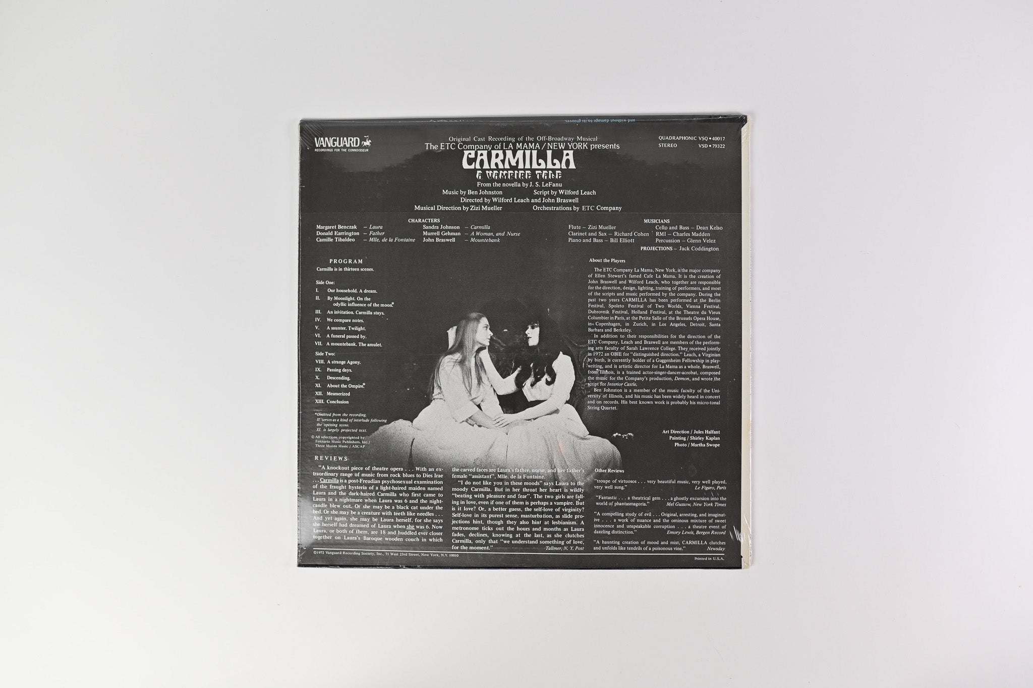 La MaMa Experimental Theatre Club - Carmilla - A Vampire Tale (Original Cast Recordingl) on Vanguard Sealed