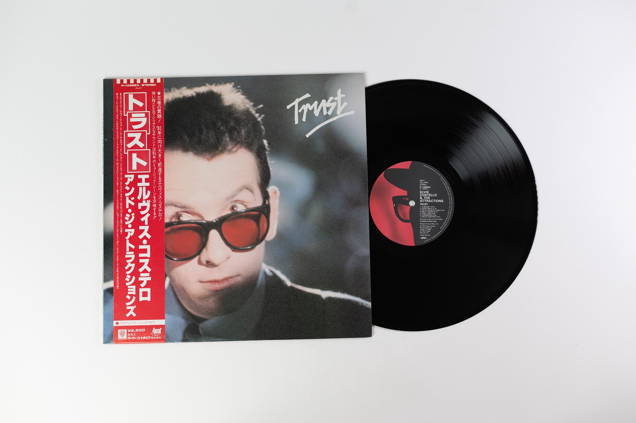 Elvis Costello & The Attractions - Trust on F-Beat Japanese Pressing