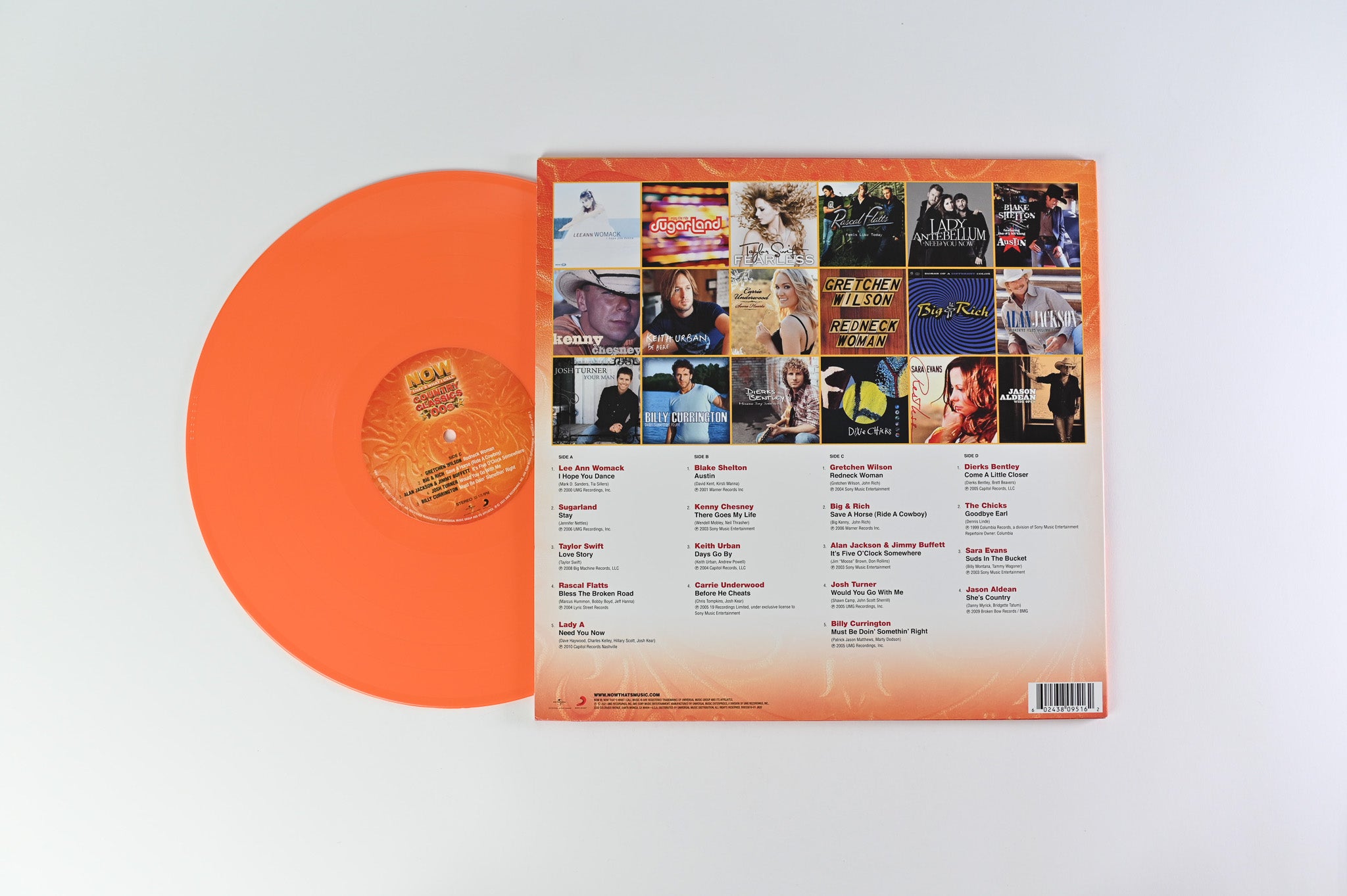 Various - Now That's What I Call Country Classics 00's on UMG/Sony Music Orange Vinyl