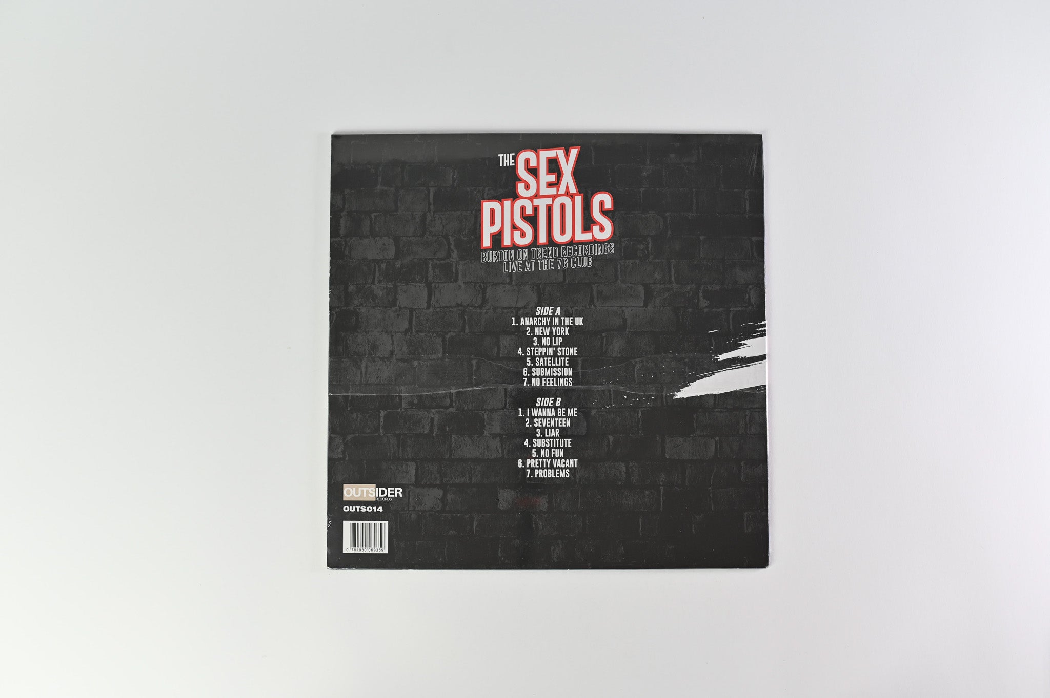 Sex Pistols - Burton-On-Trent Recordings Live At the 76 Club SEALED Unofficial Release on Outsider Records
