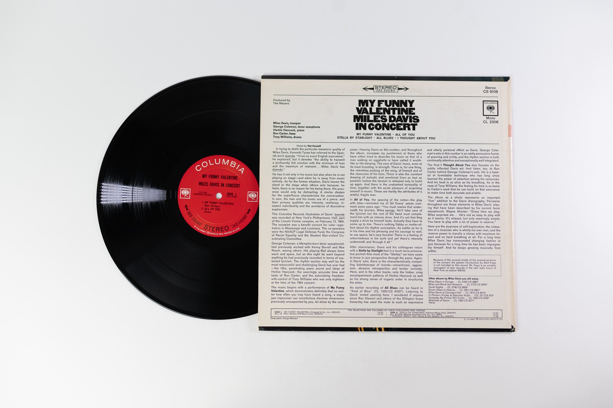 Miles Davis - My Funny Valentine - Miles Davis In Concert on Columbia Stereo