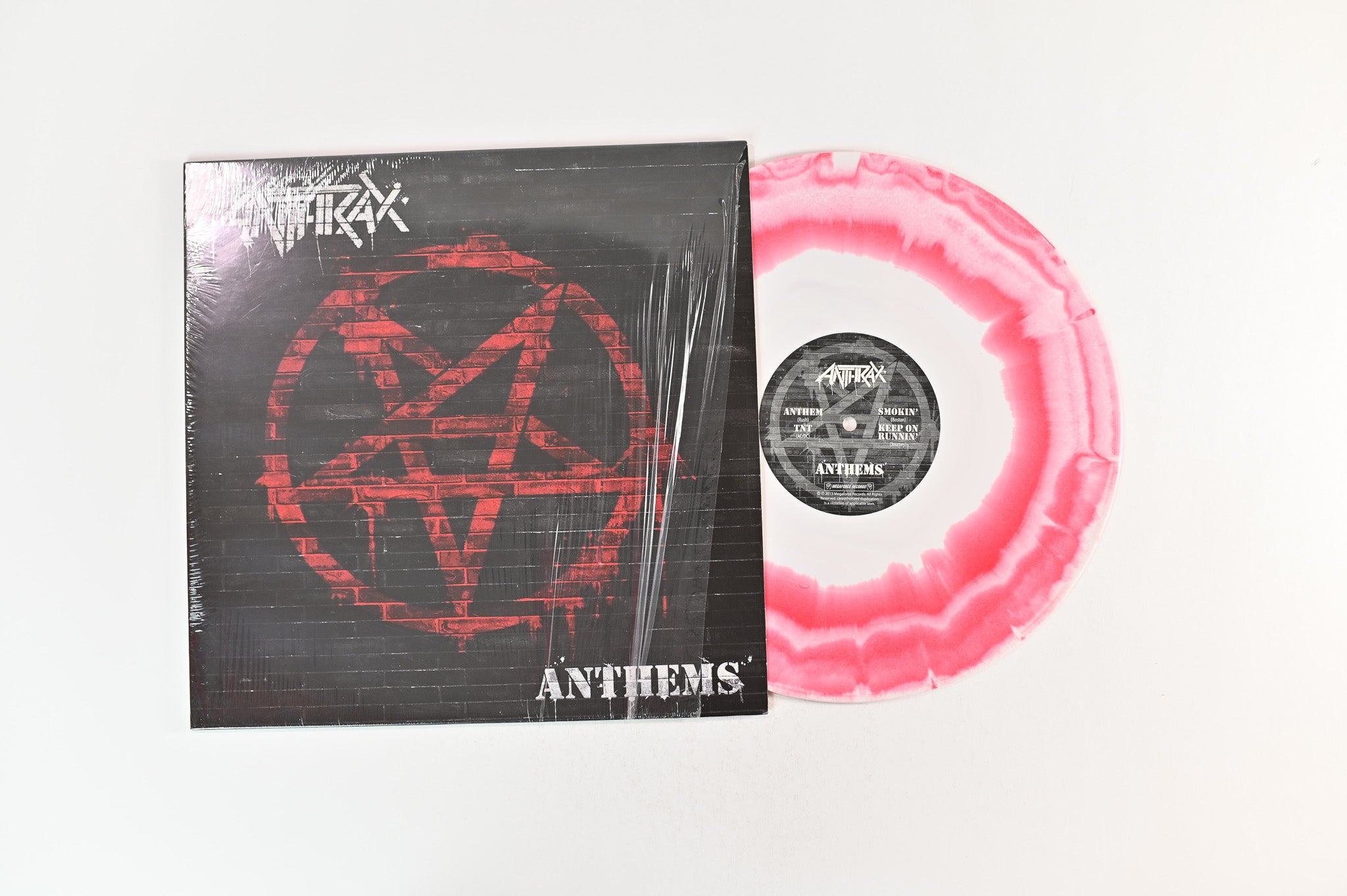 Anthrax - Anthems on Megaforce 12" EP Red / White Blend