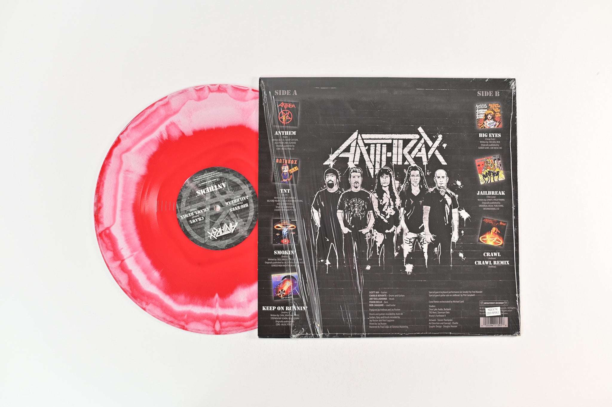 Anthrax - Anthems on Megaforce 12" EP Red / White Blend