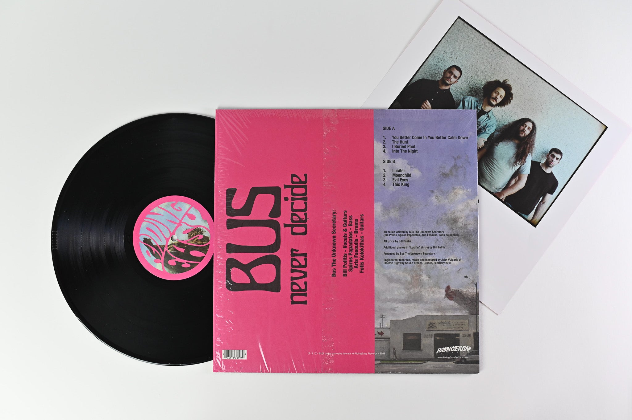 Bus - Never Decide on RidingEasy Records